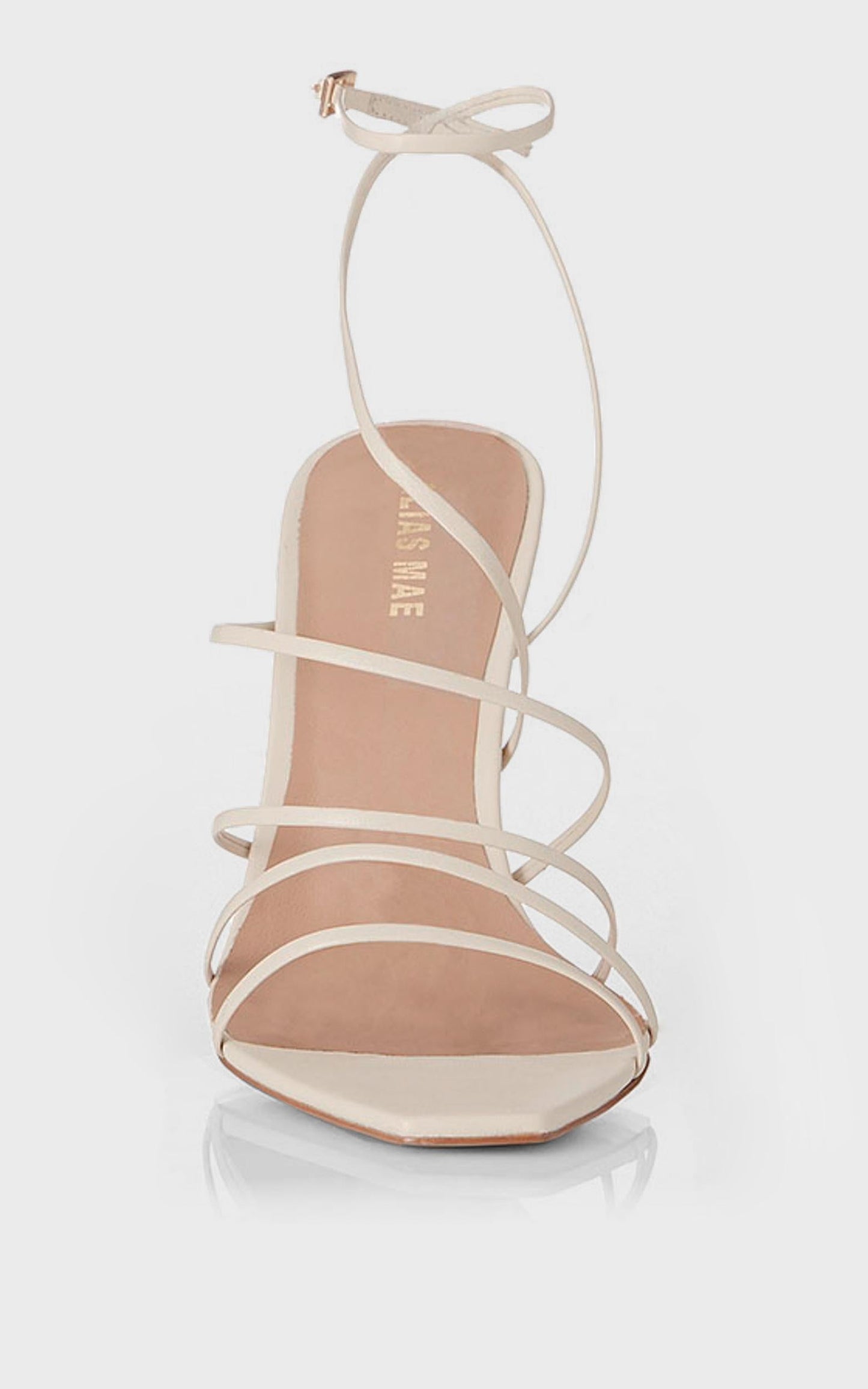 Alias Mae - Isabelle Heel in Ivory Kid Leather