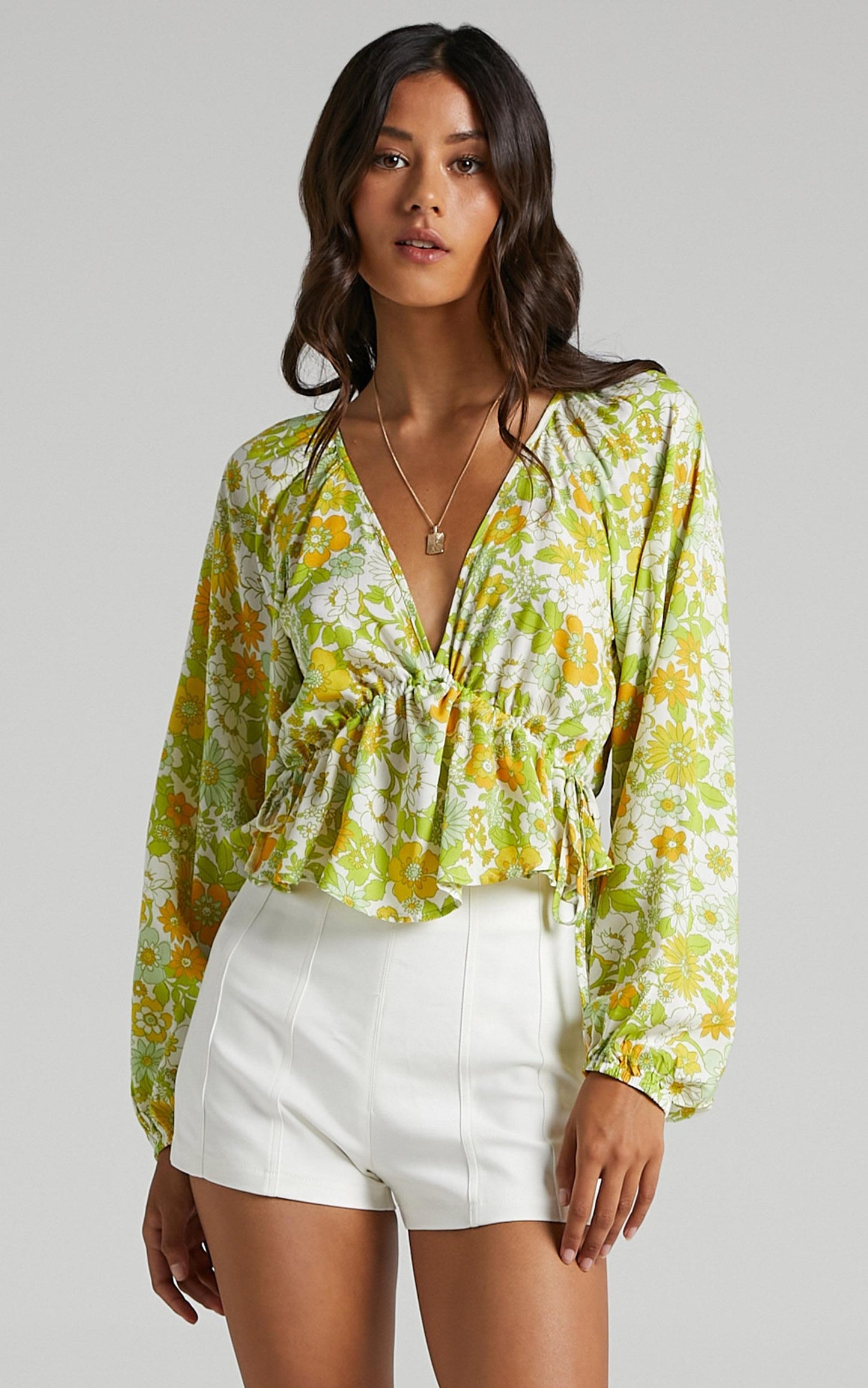 Isidore Top in Harmony Floral Rayon