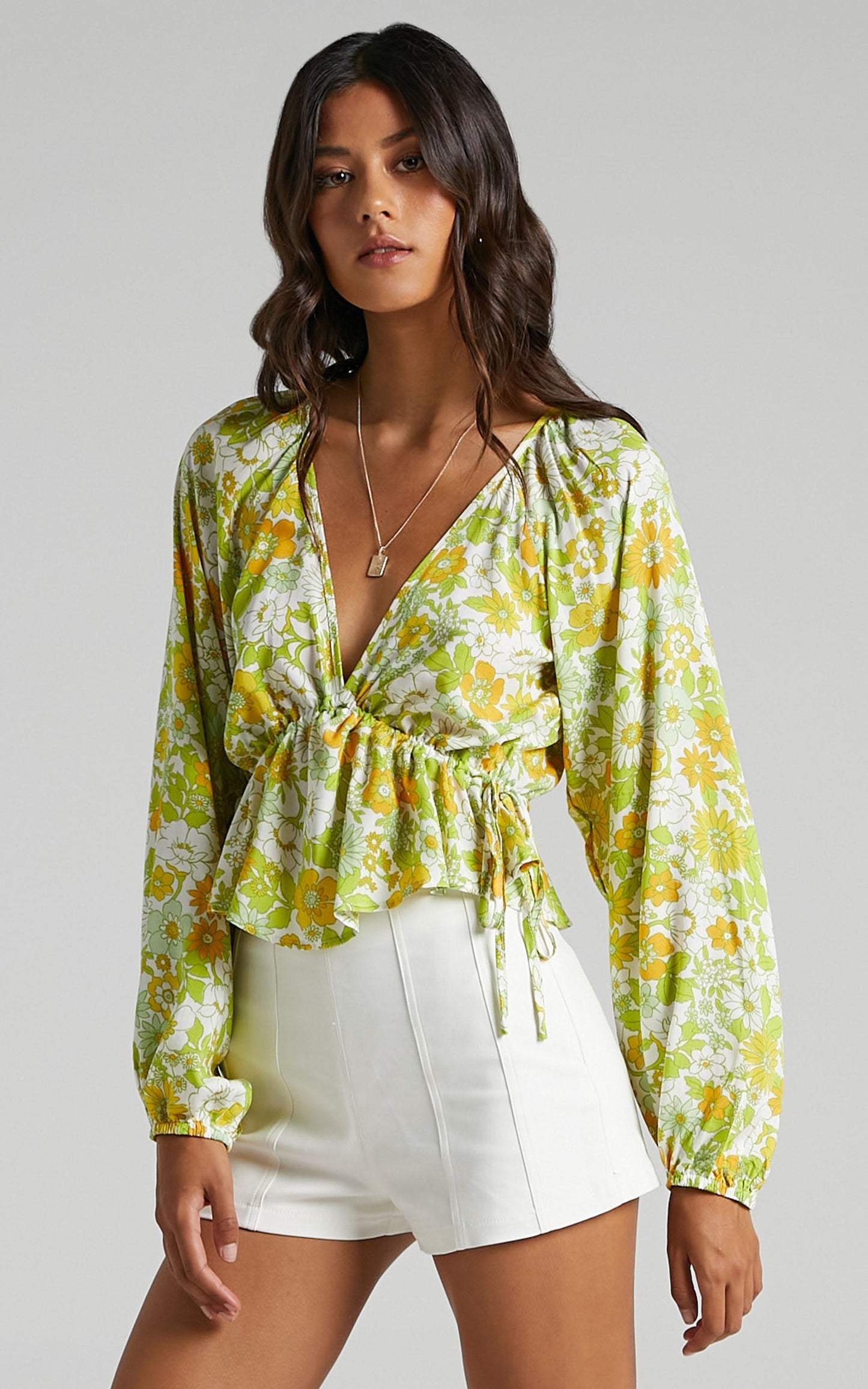 Isidore Top in Harmony Floral Rayon