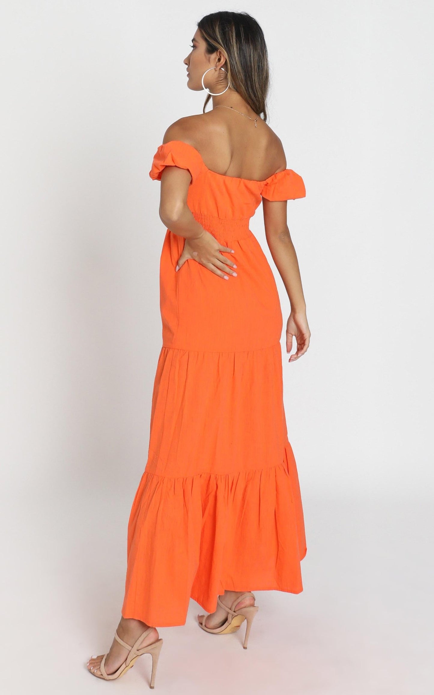 Island Hopper Dress in Orange