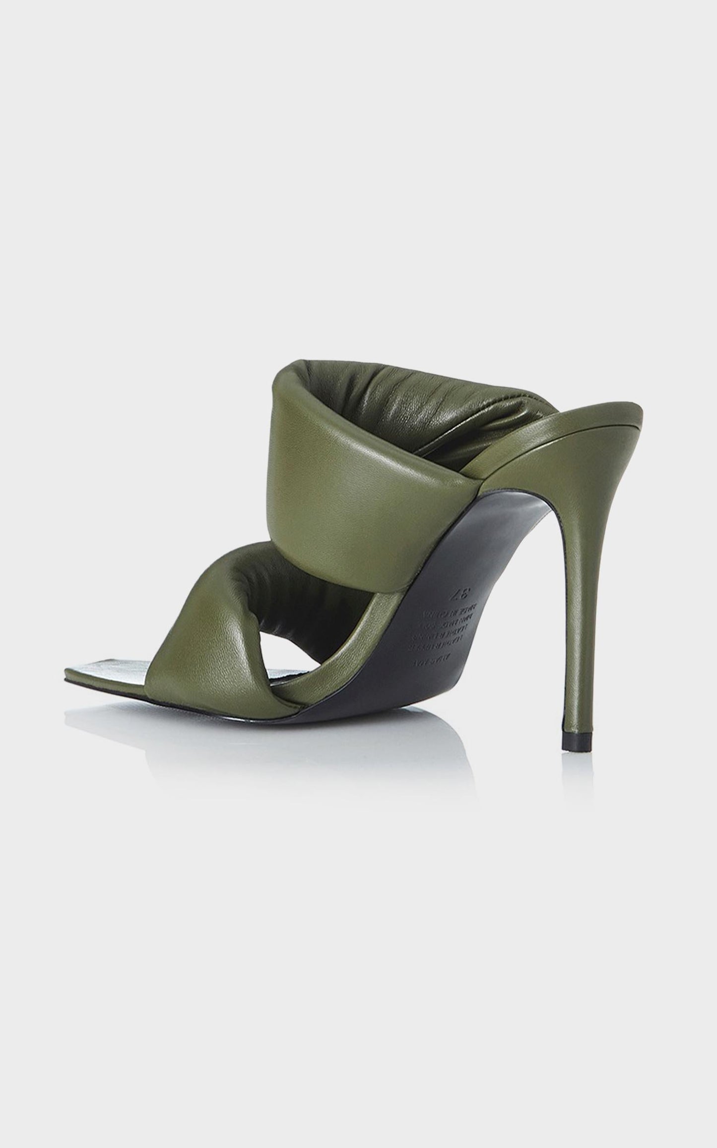 Alias Mae - Issy Heel in Olive Kid Leather