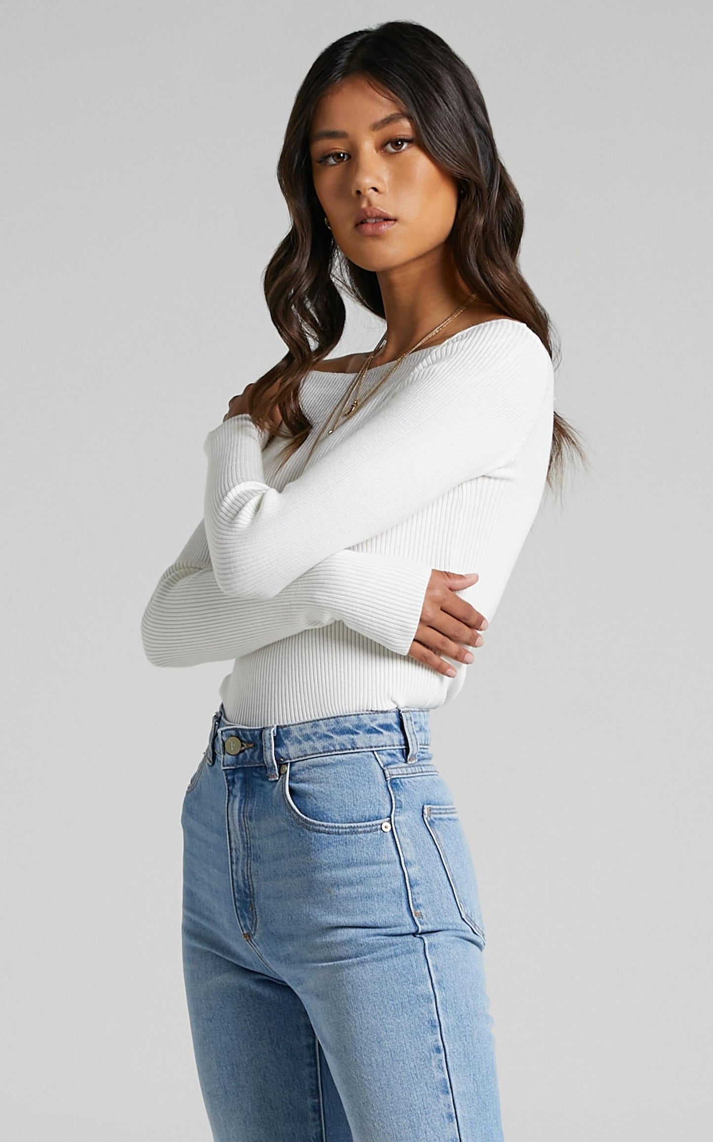 Mustering Confidence Knit Top in Ivory