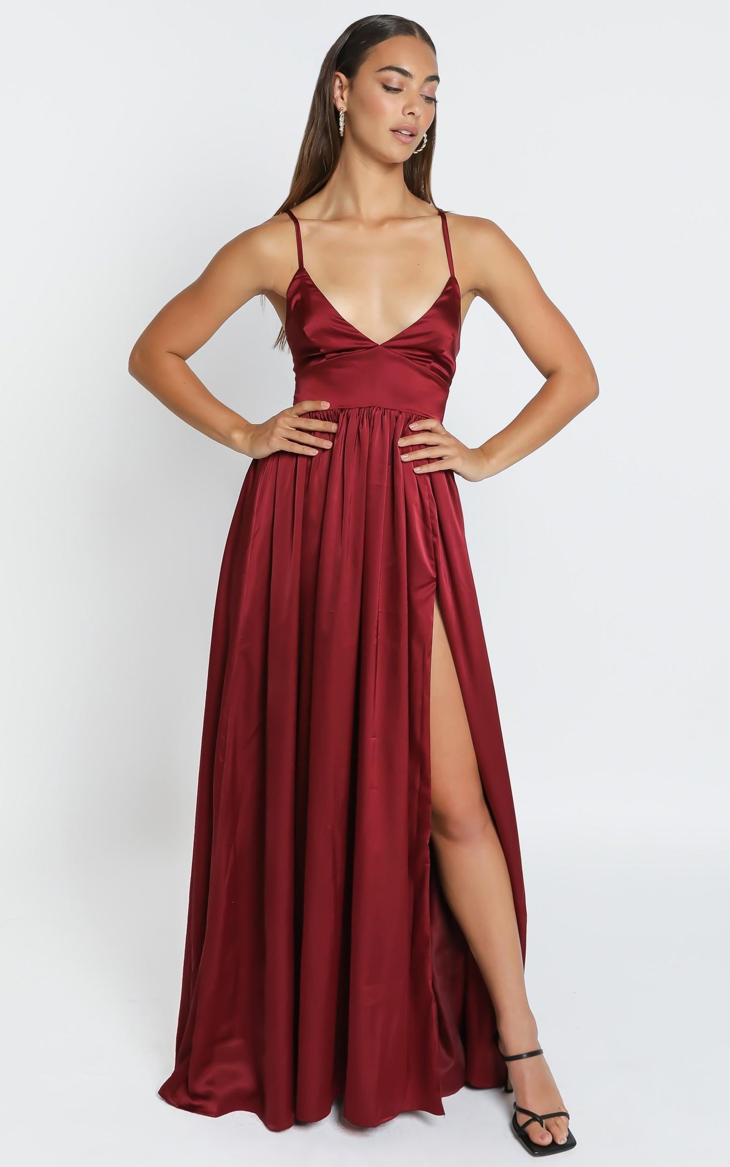 I Want The World To Know Dress in Wine