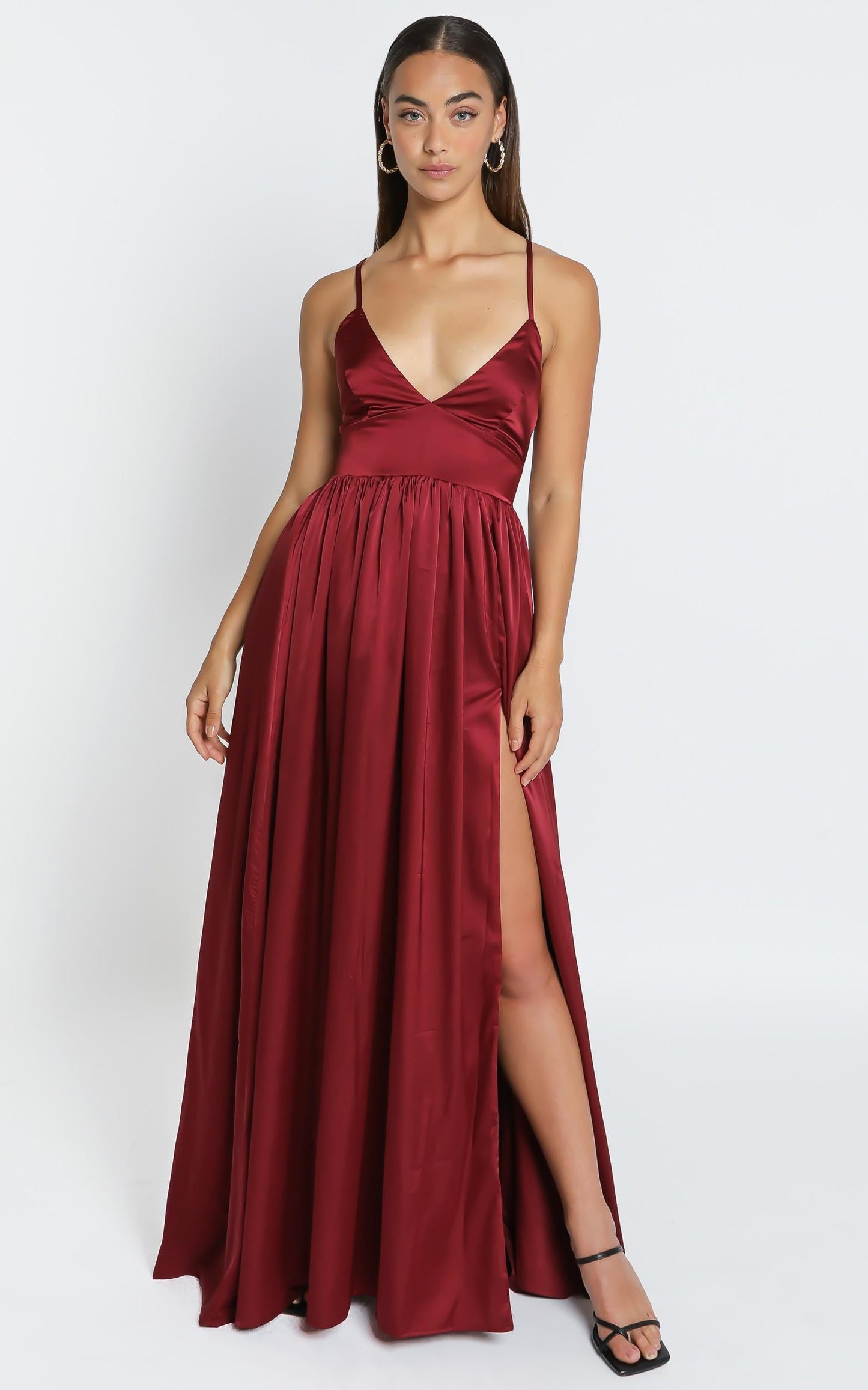 I Want The World To Know Dress in Wine