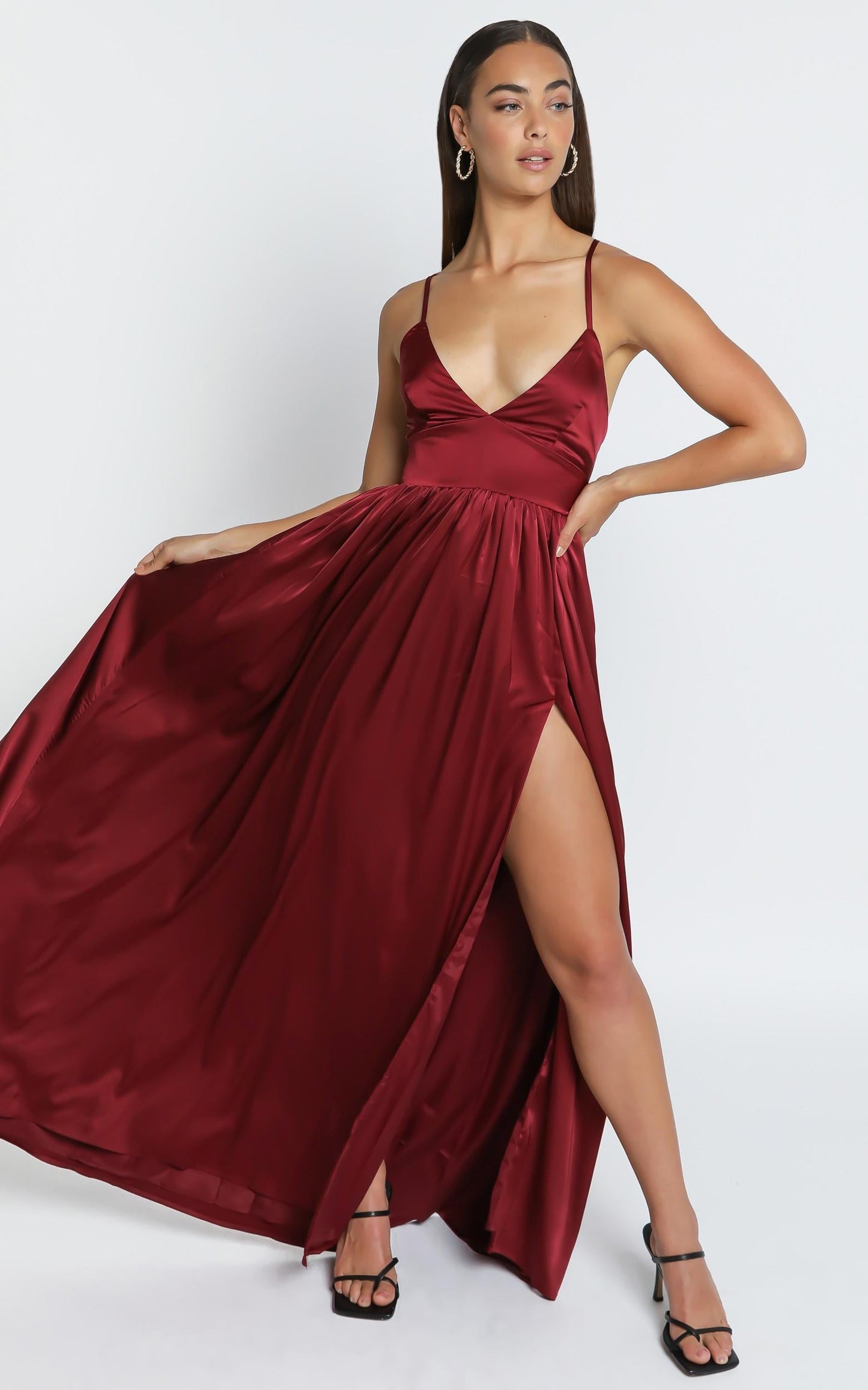 I Want The World To Know Dress in Wine