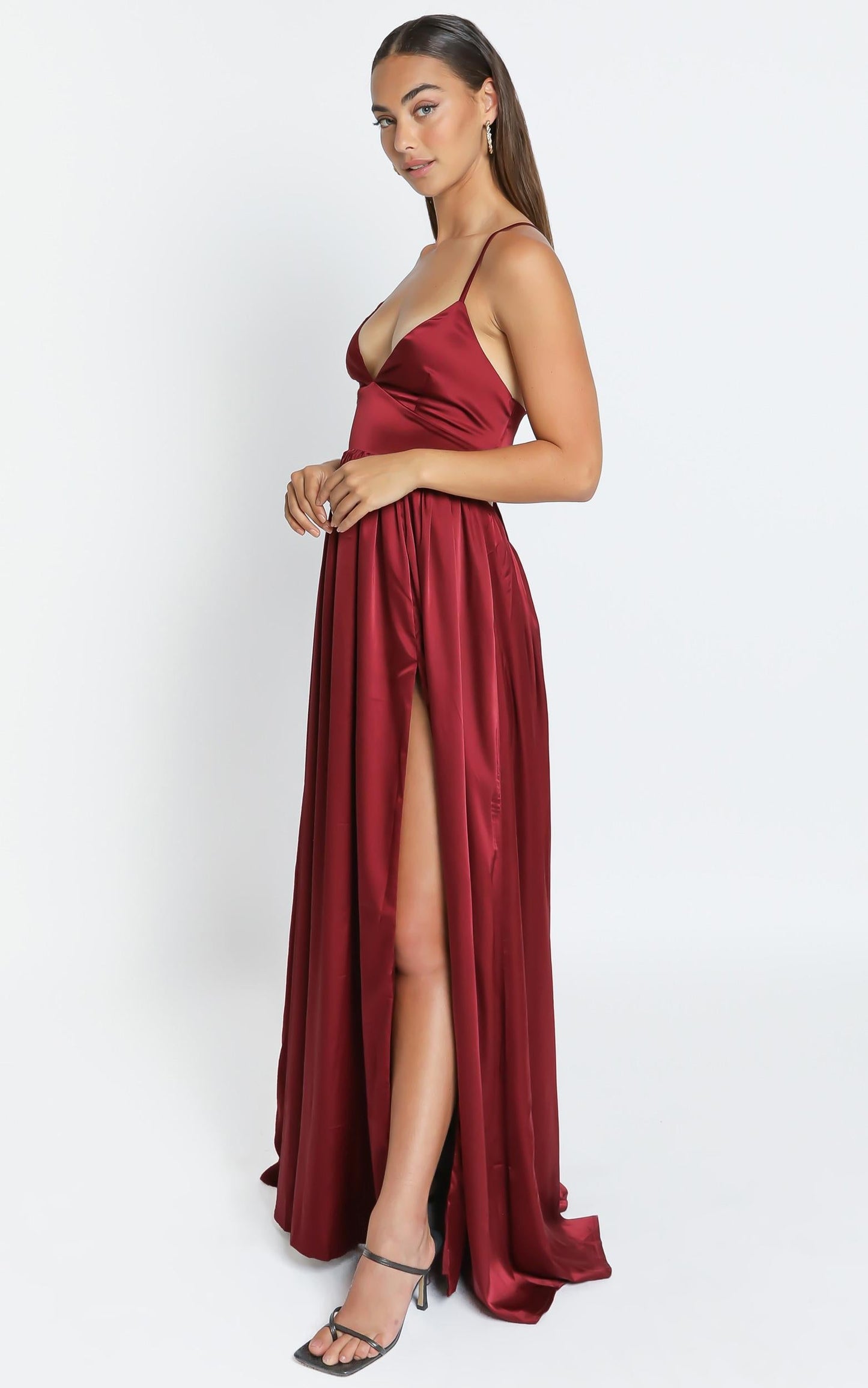 I Want The World To Know Dress in Wine