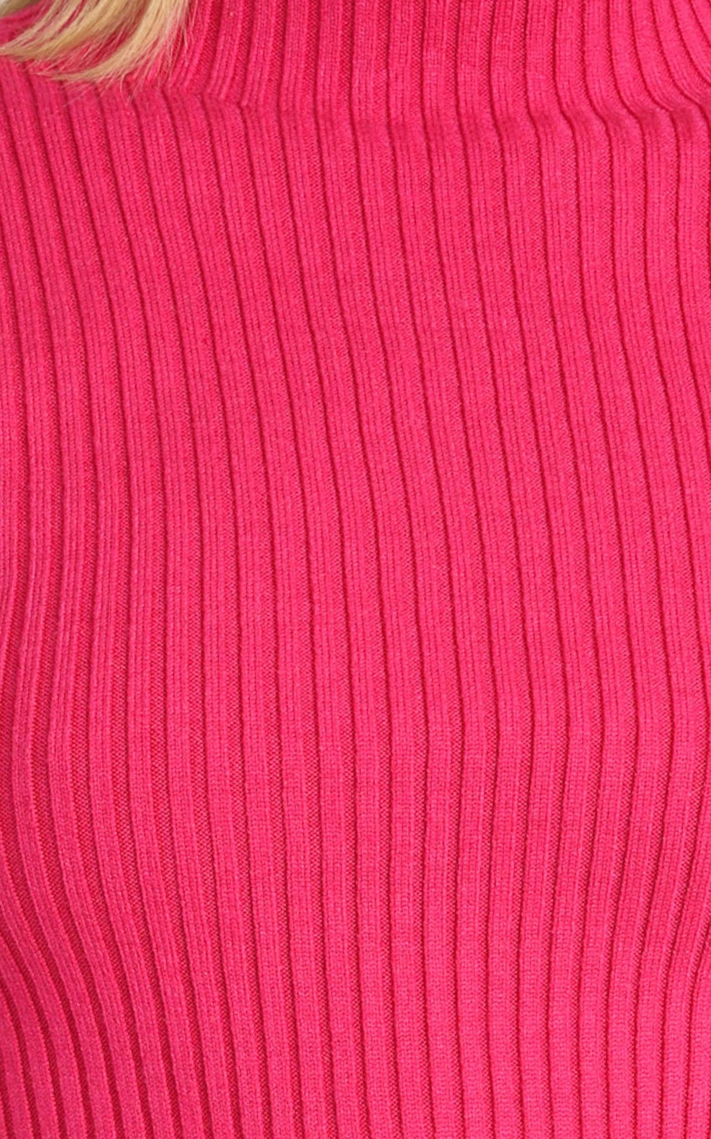 Davis Knit Top in Hot Pink