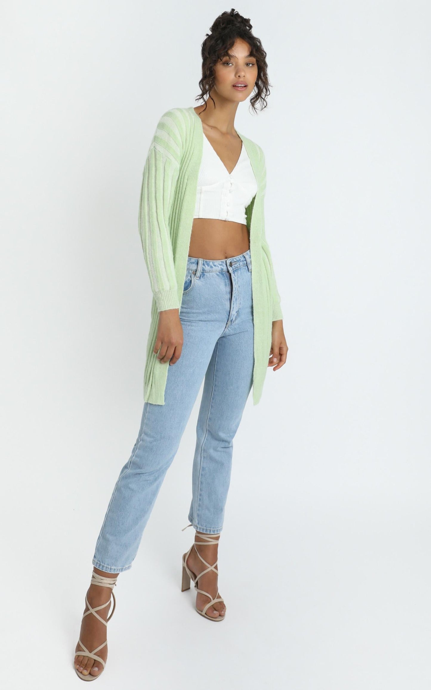 Idris Cardigan in Sage
