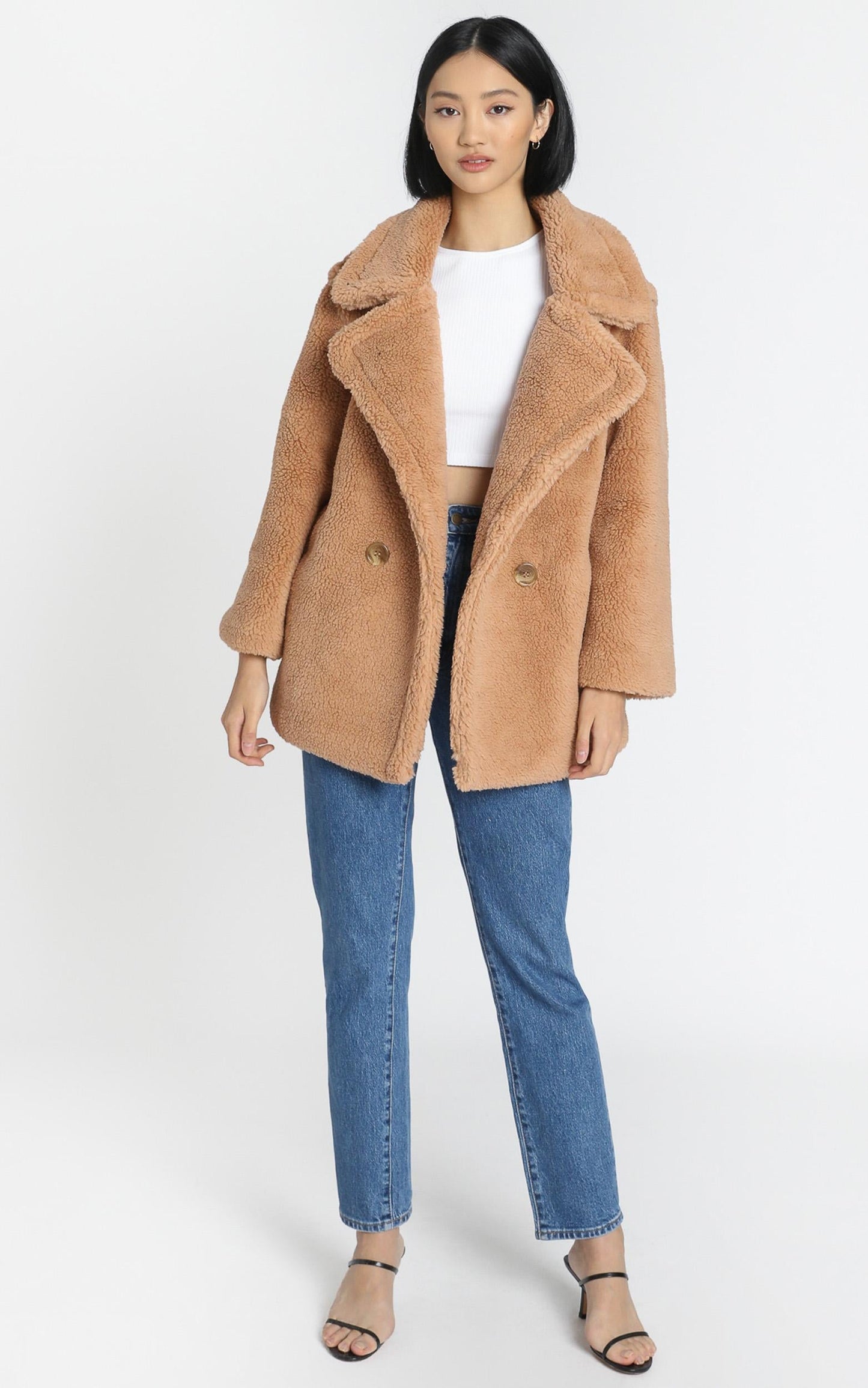 Aila Coat in Camel