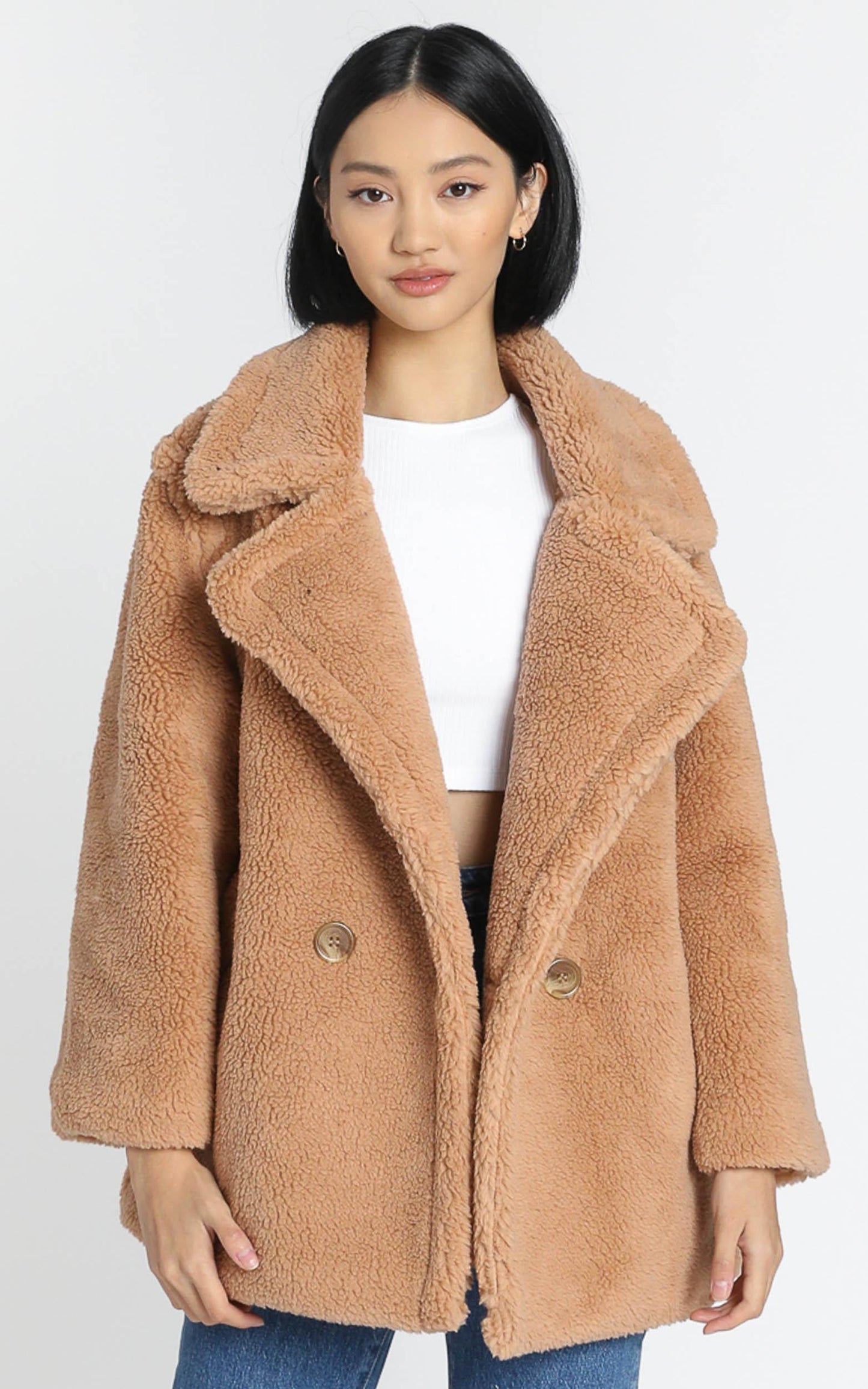 Aila Coat in Camel