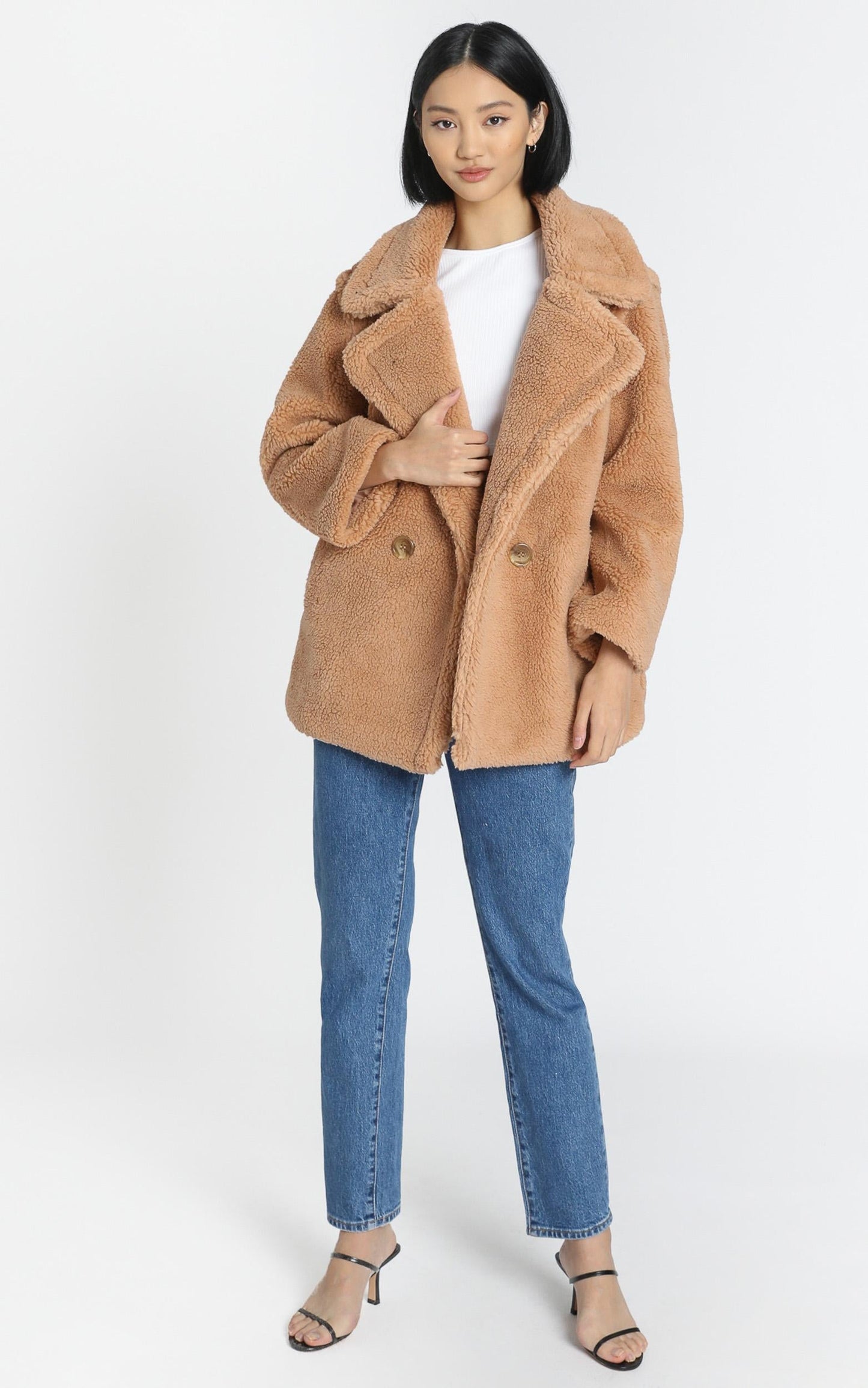 Aila Coat in Camel
