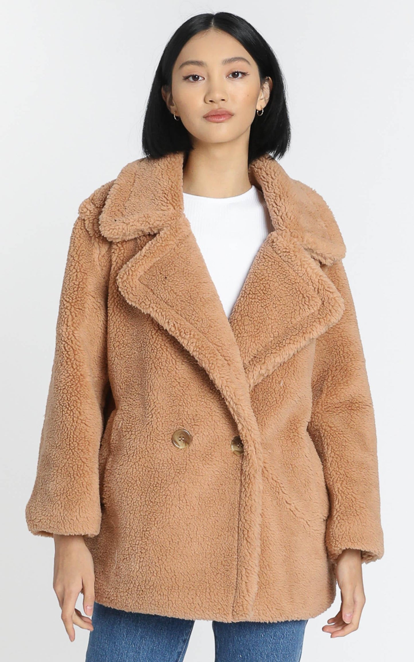 Aila Coat in Camel