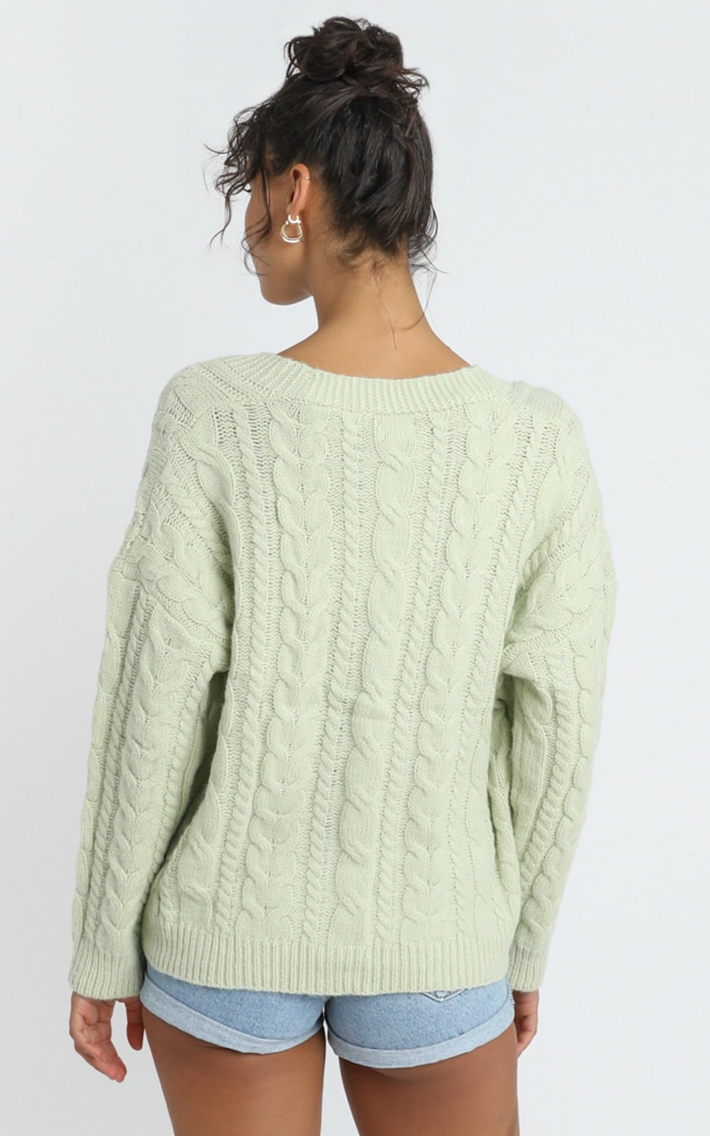 Yale Cardigan in Pistachio