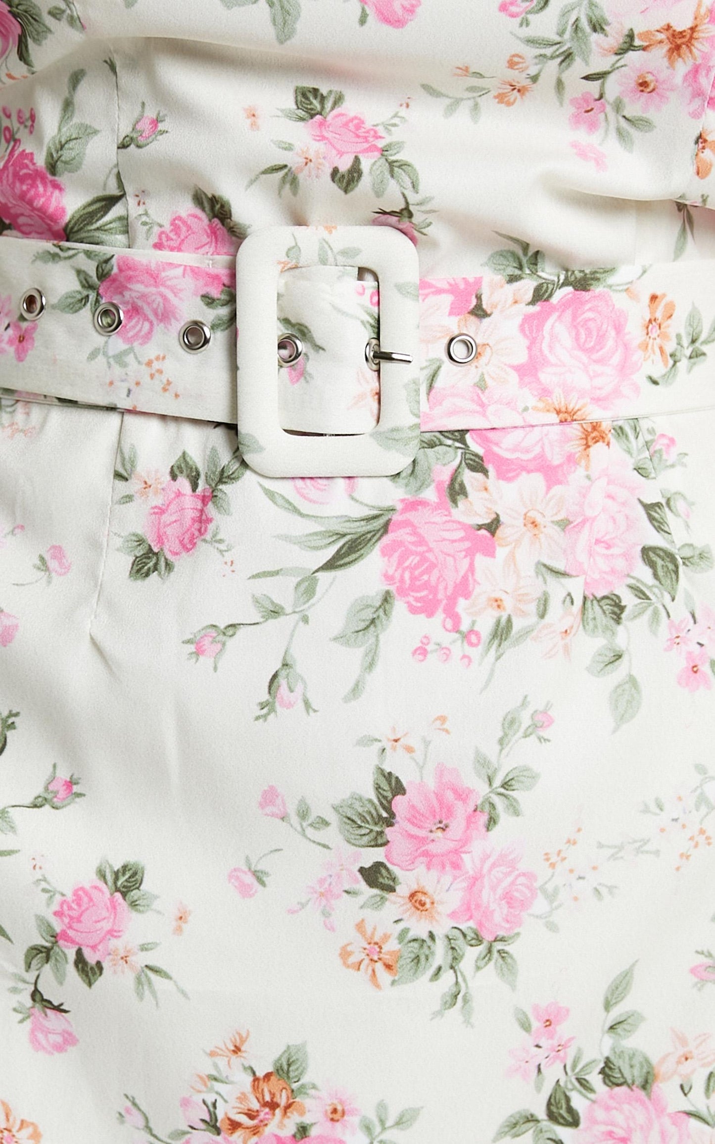 Jacqui Dress in White Floral