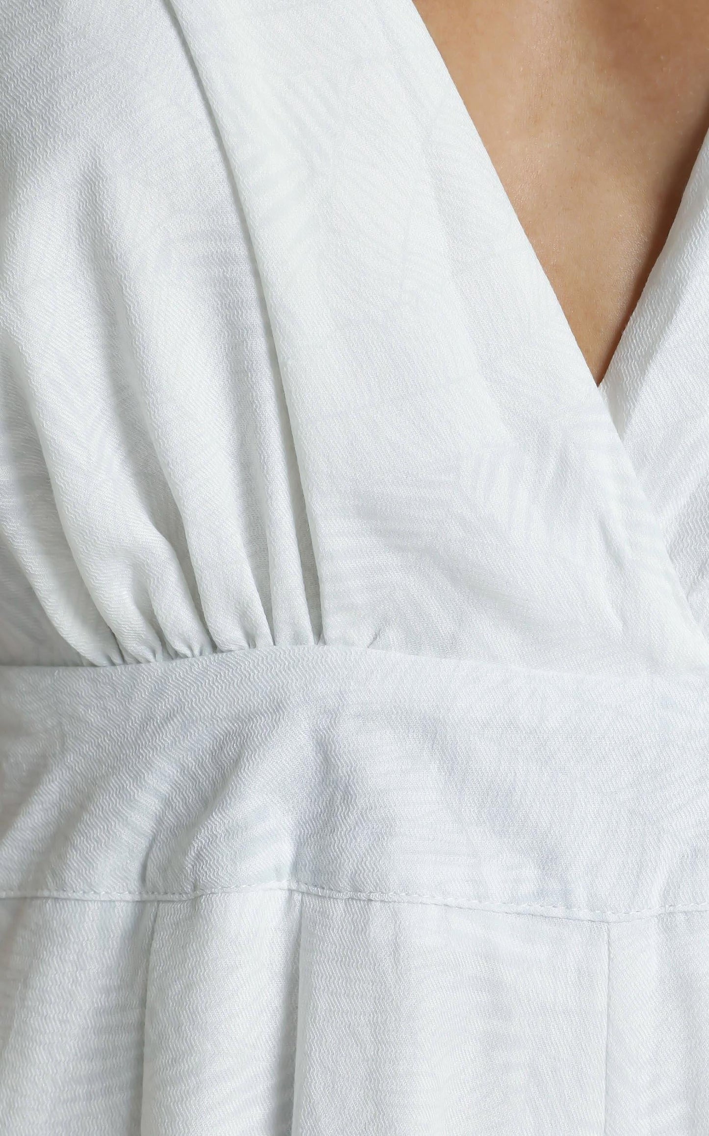 Jaden Jumpsuit in White Palm