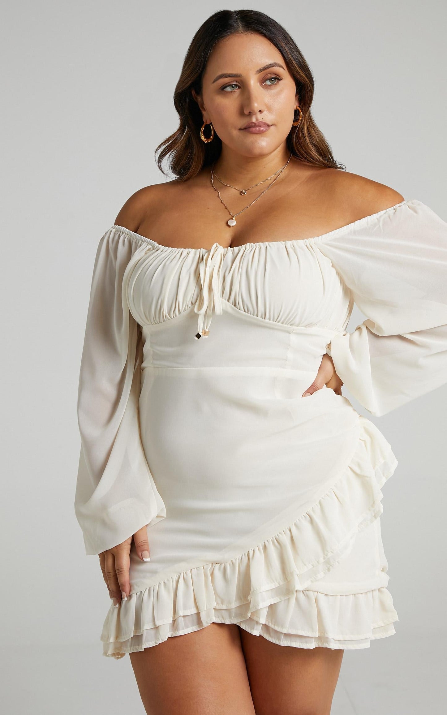 Jamesina Dress in Cream