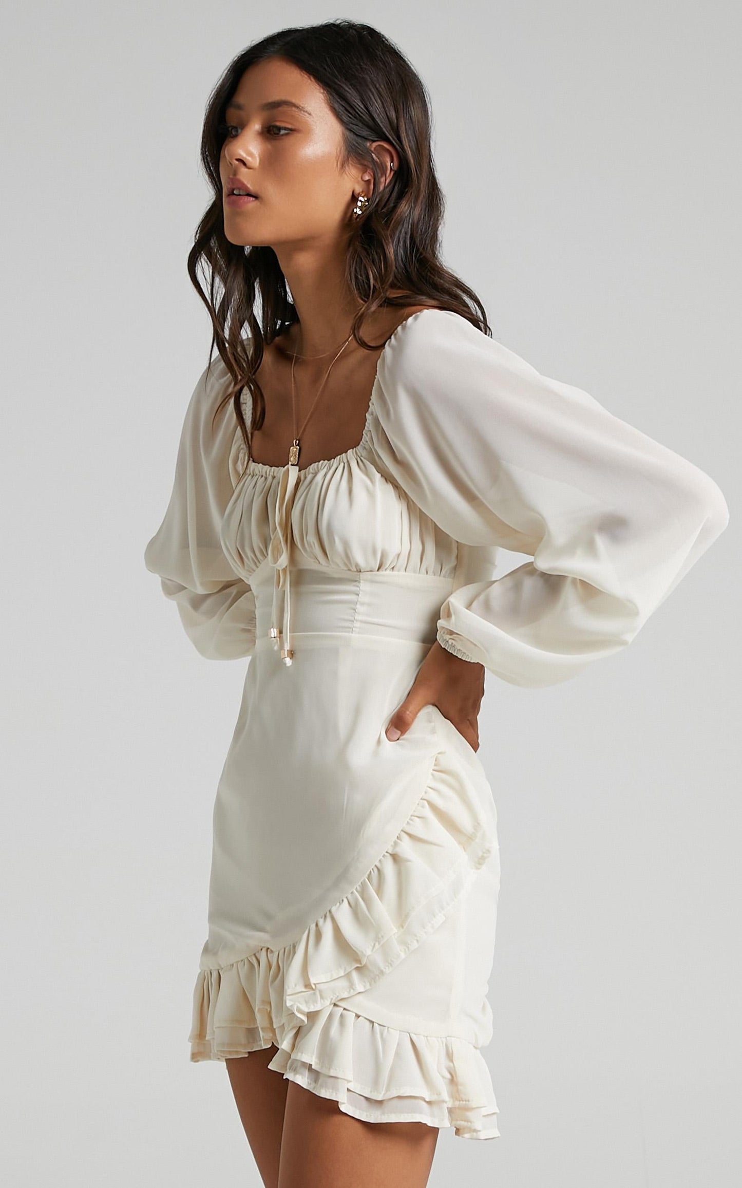 Jamesina Dress in Cream