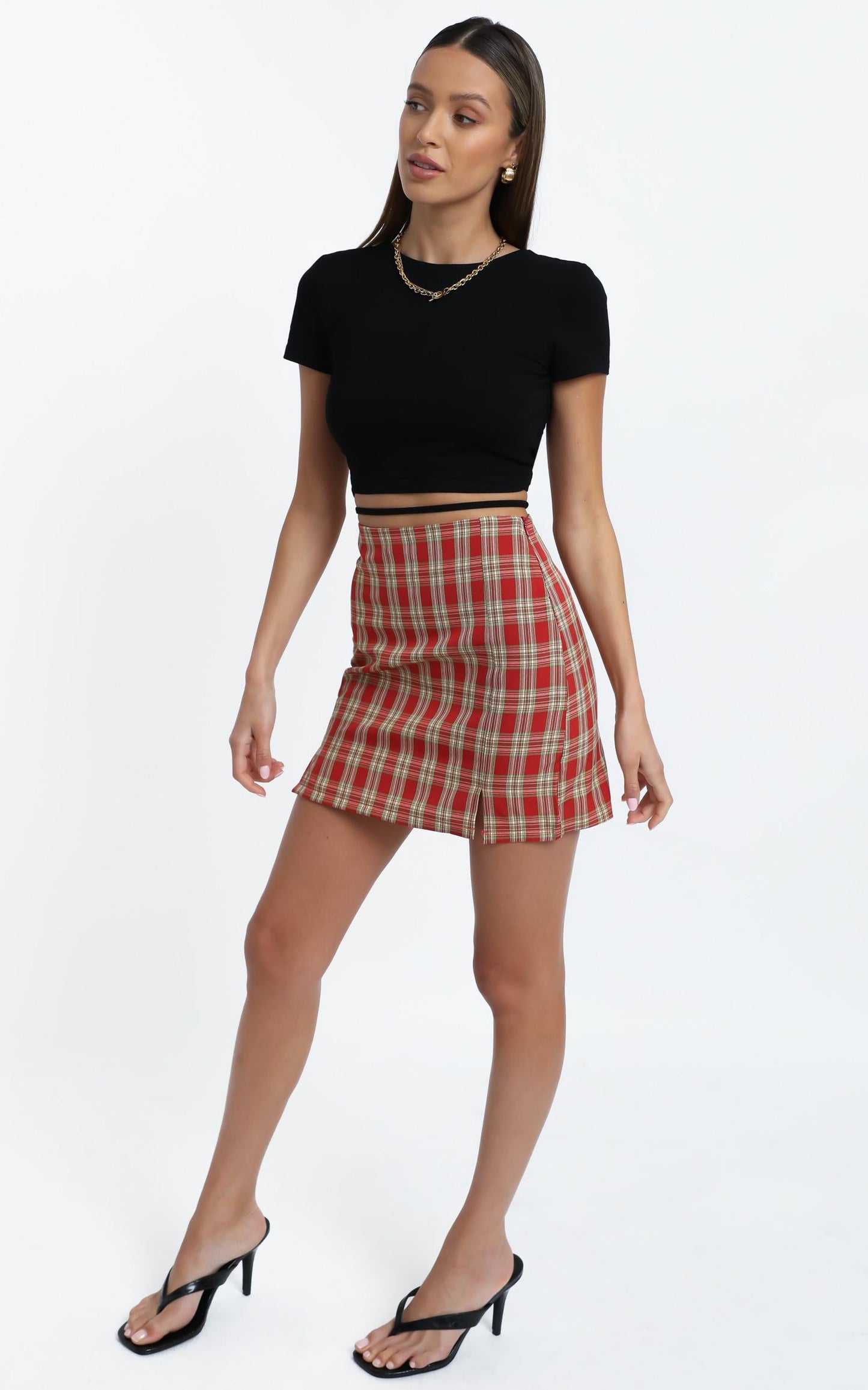 Jana Skirt in Red Check
