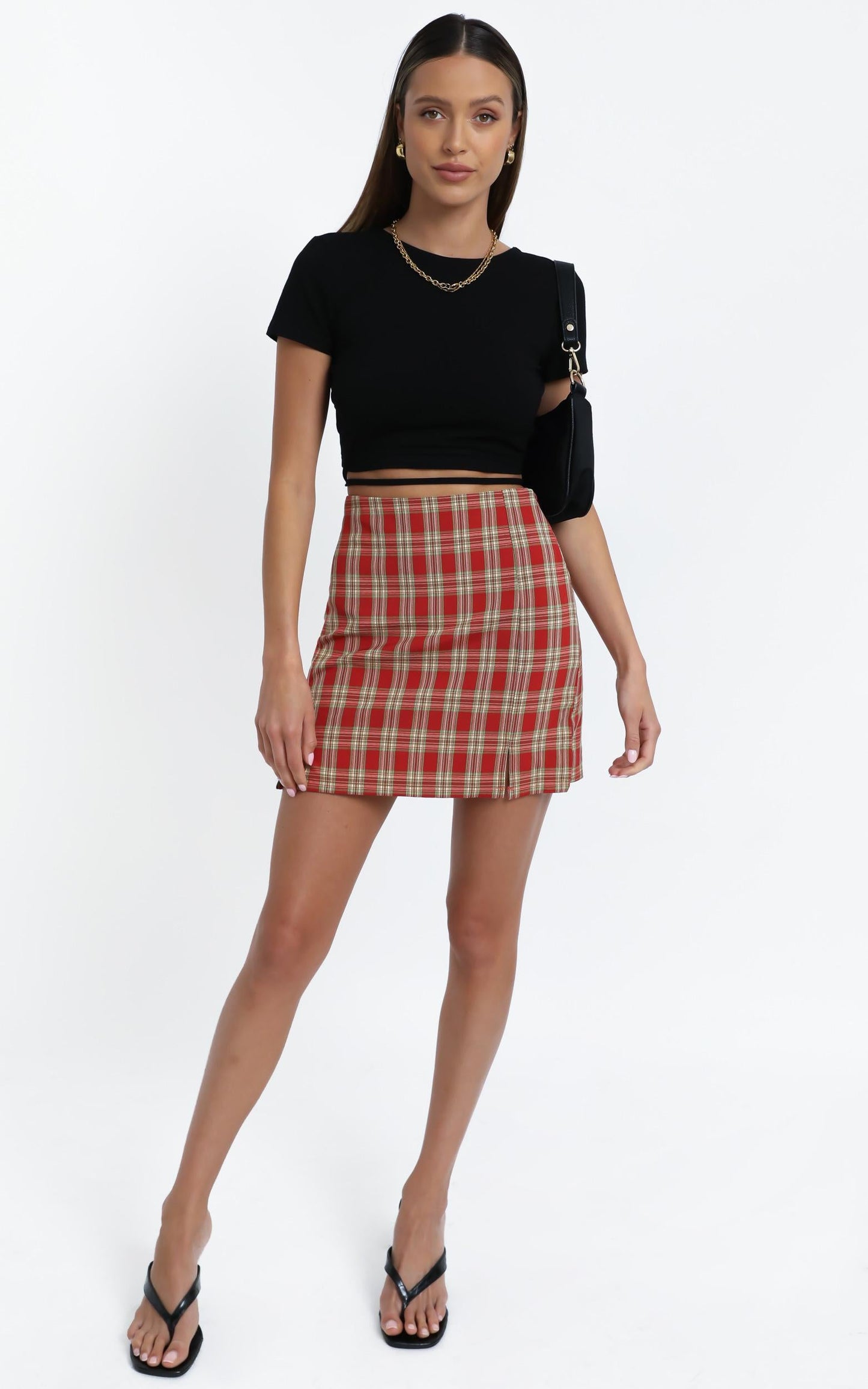 Jana Skirt in Red Check