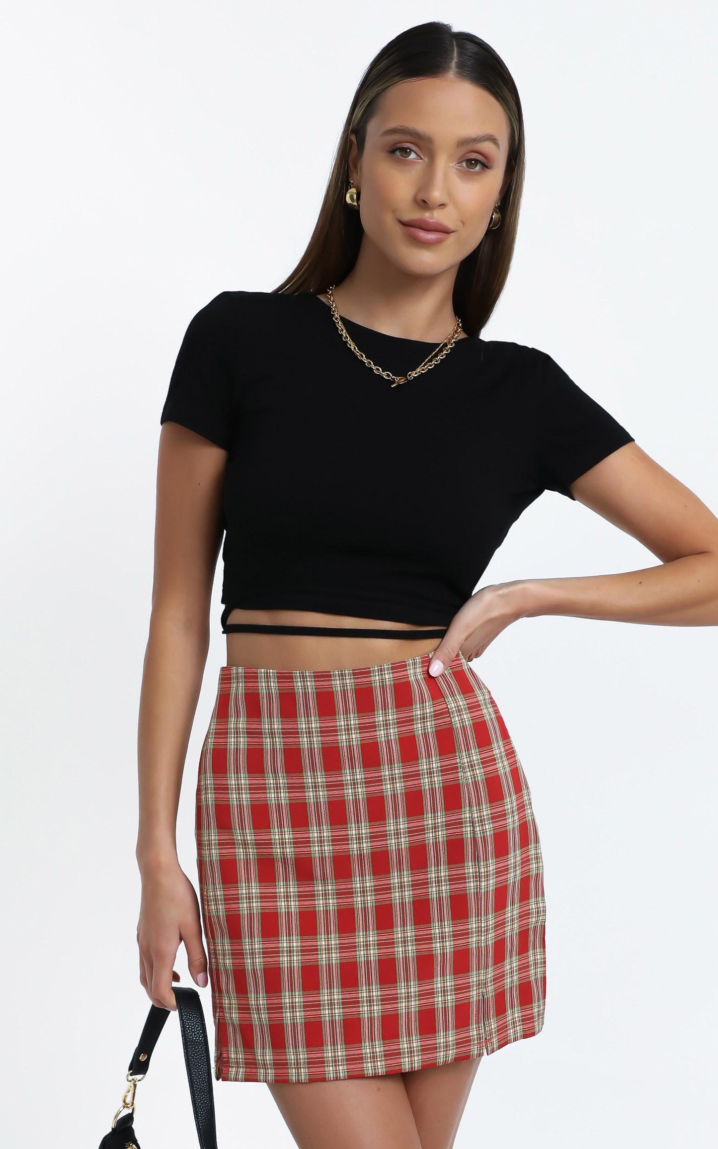 Jana Skirt in Red Check