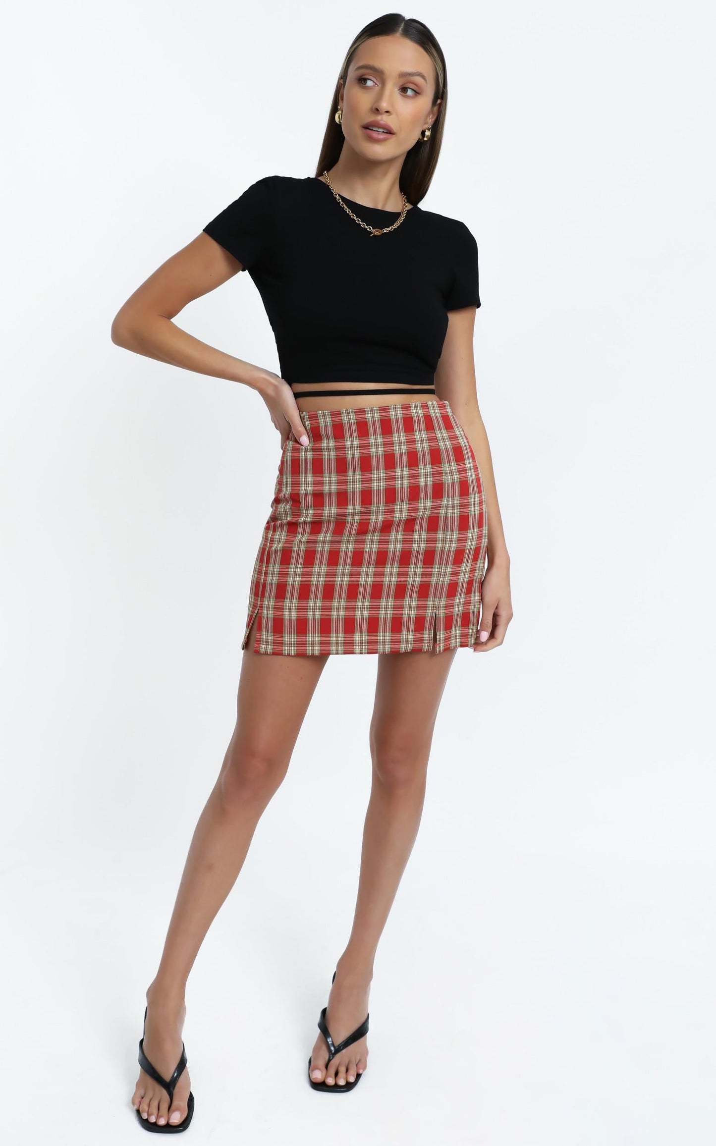 Jana Skirt in Red Check
