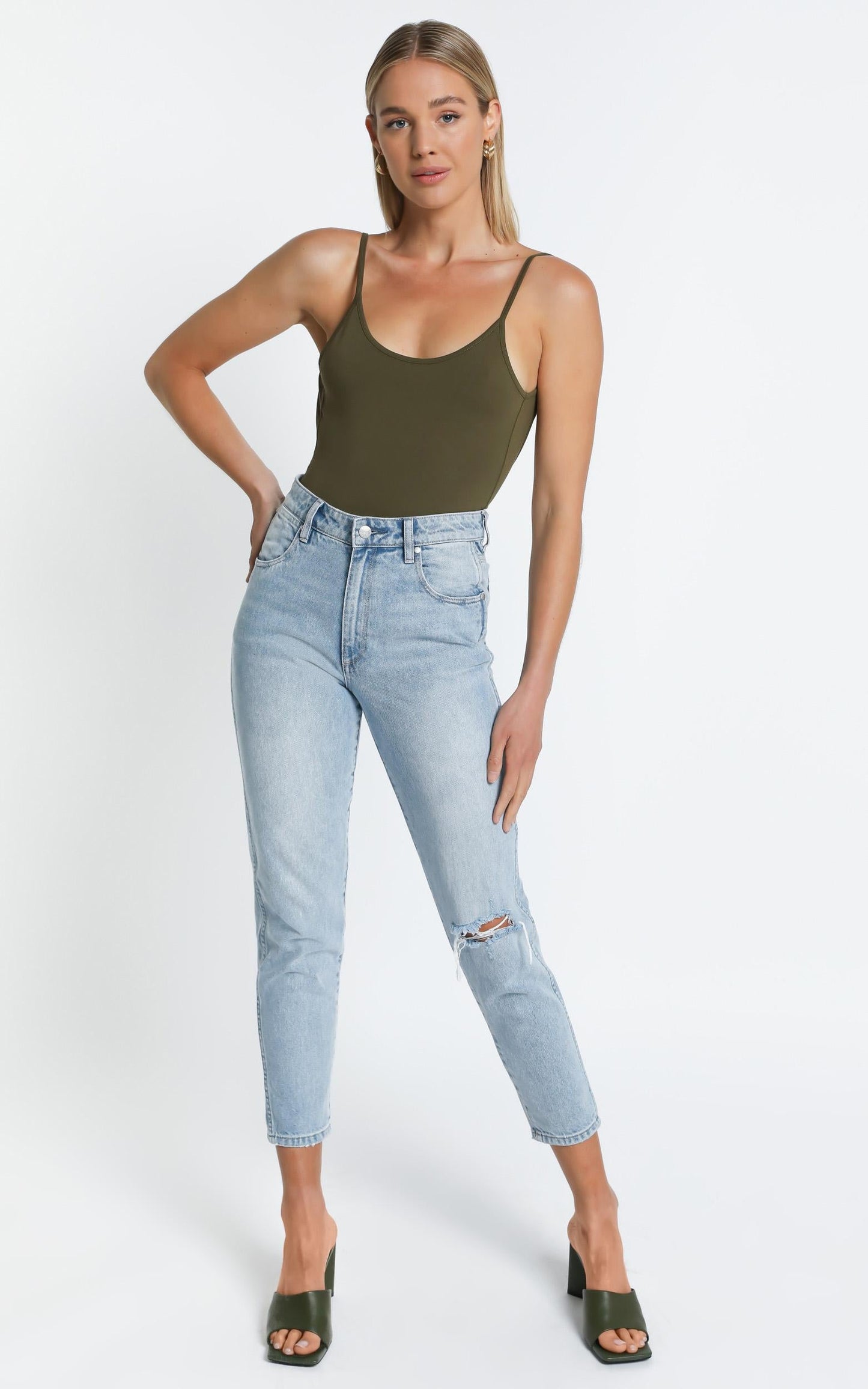 Jasmin Bodysuit in Khaki