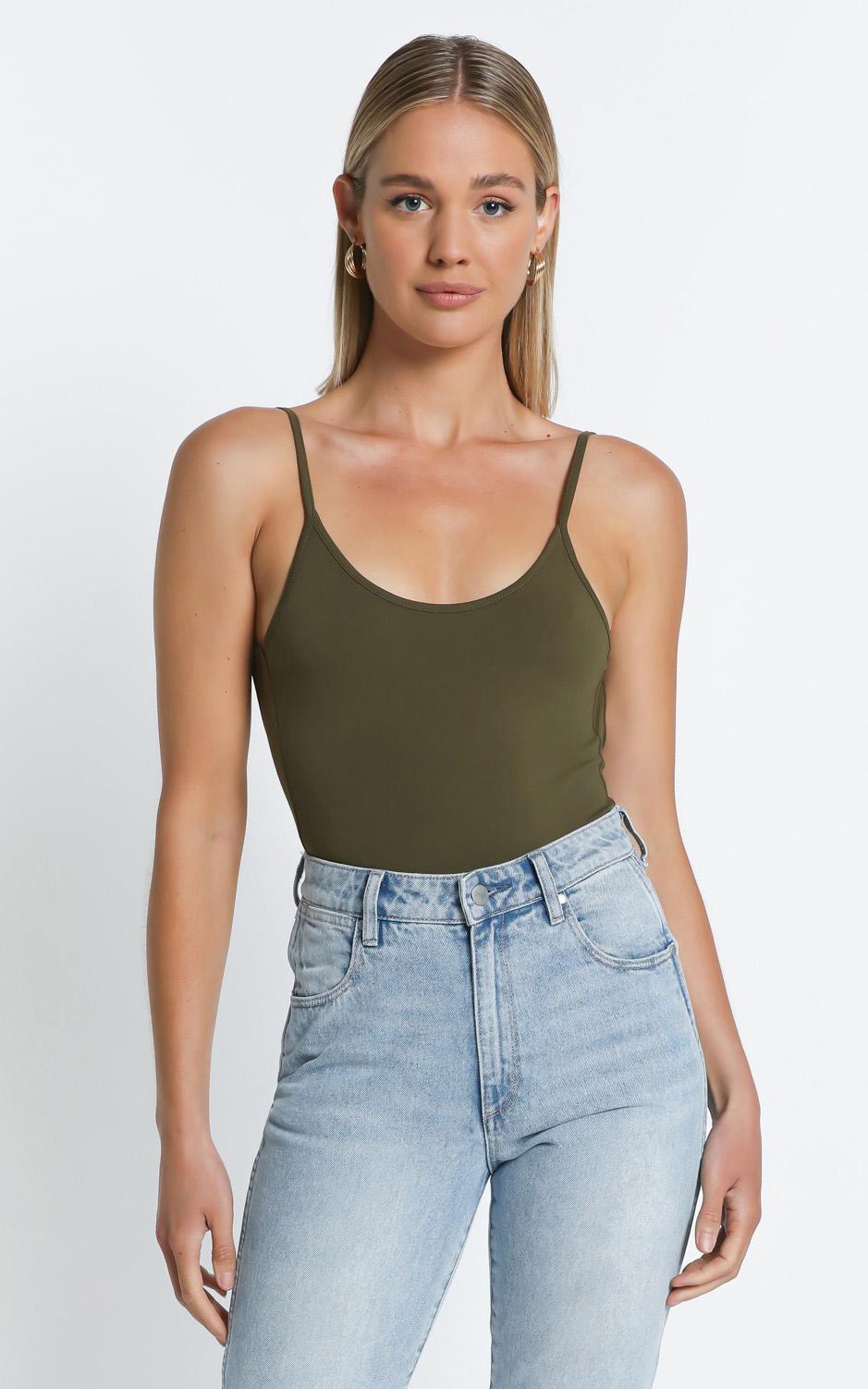 Jasmin Bodysuit in Khaki