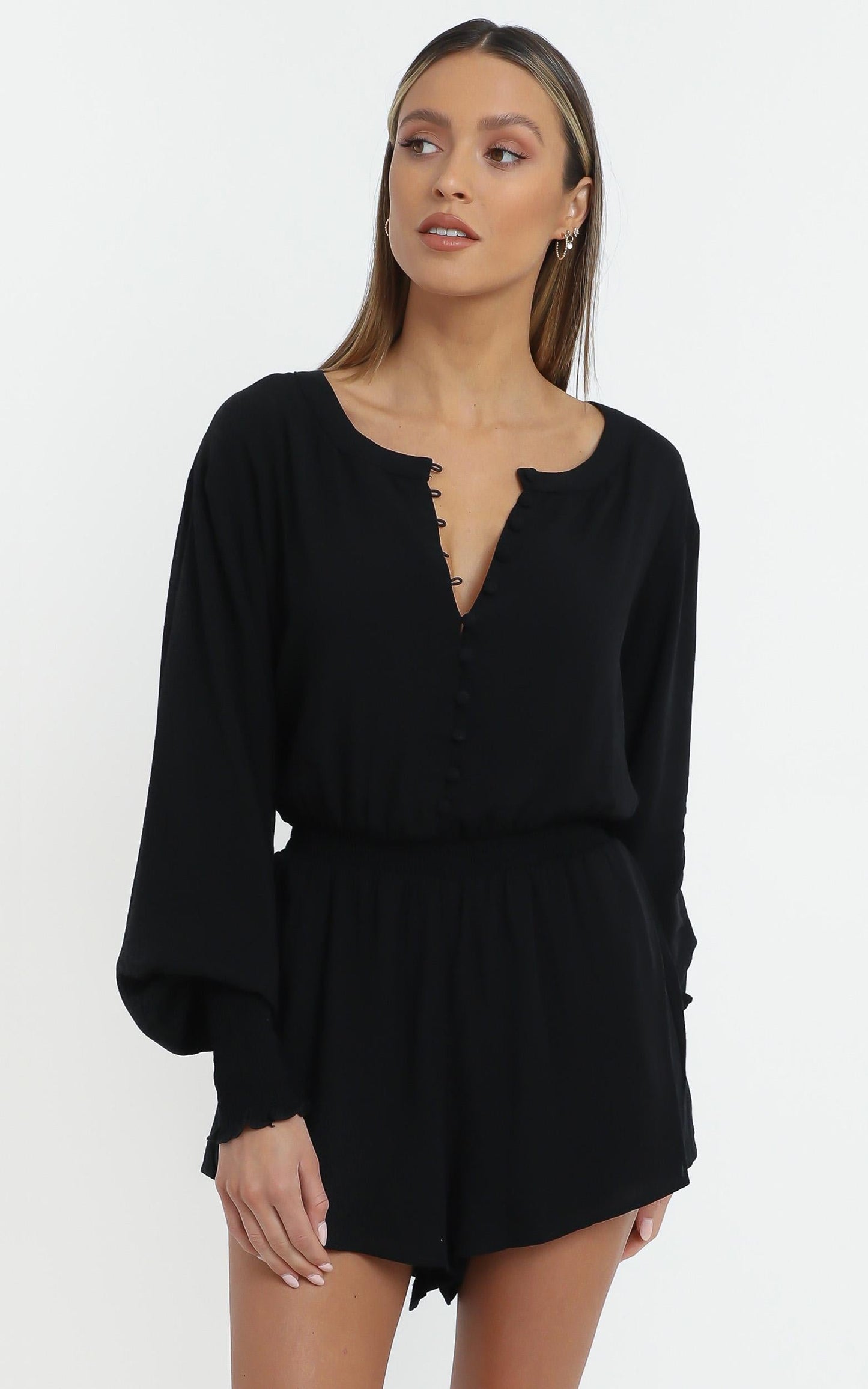 Javana Playsuit in Black