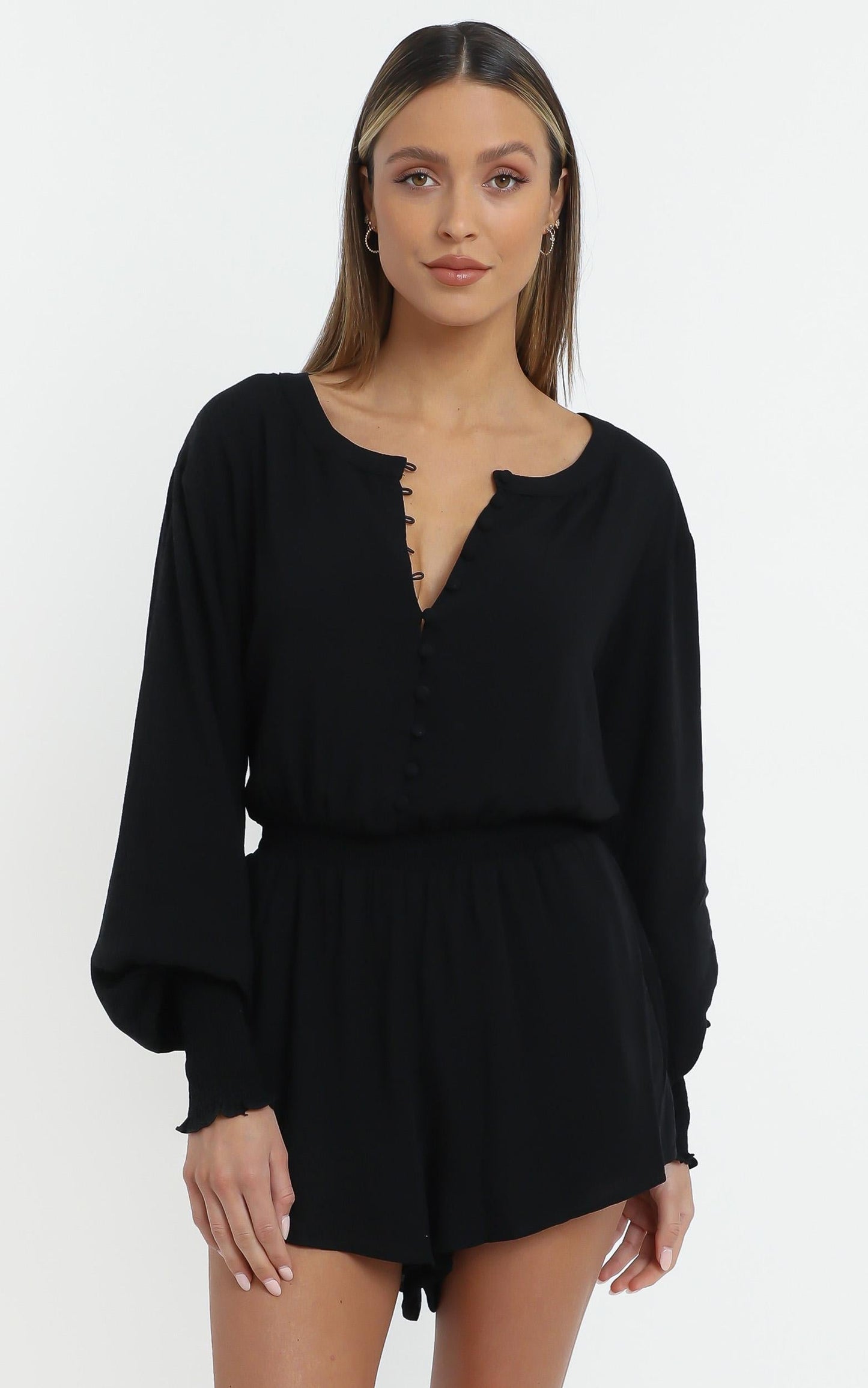 Javana Playsuit in Black