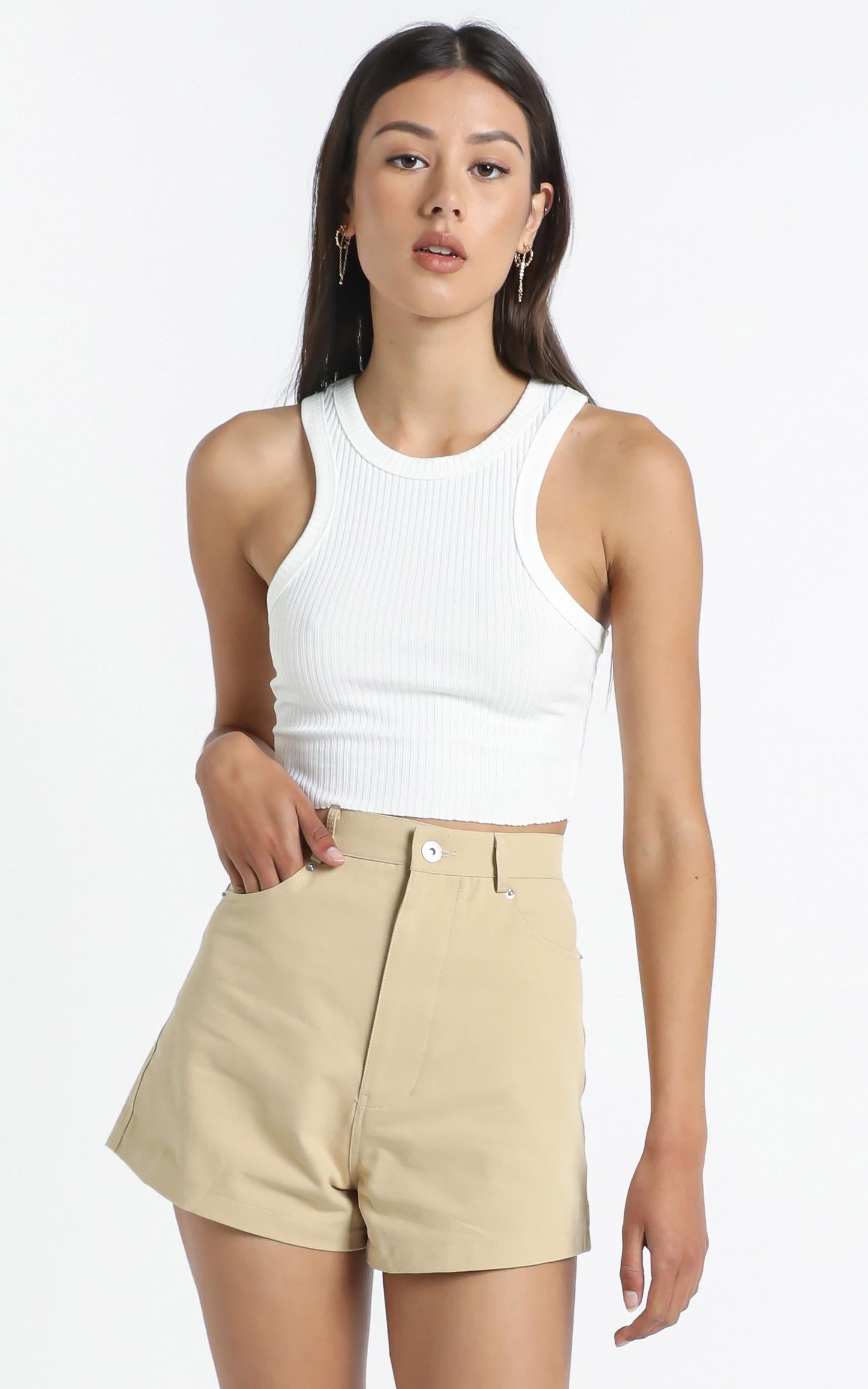 Jayla Shorts in Beige