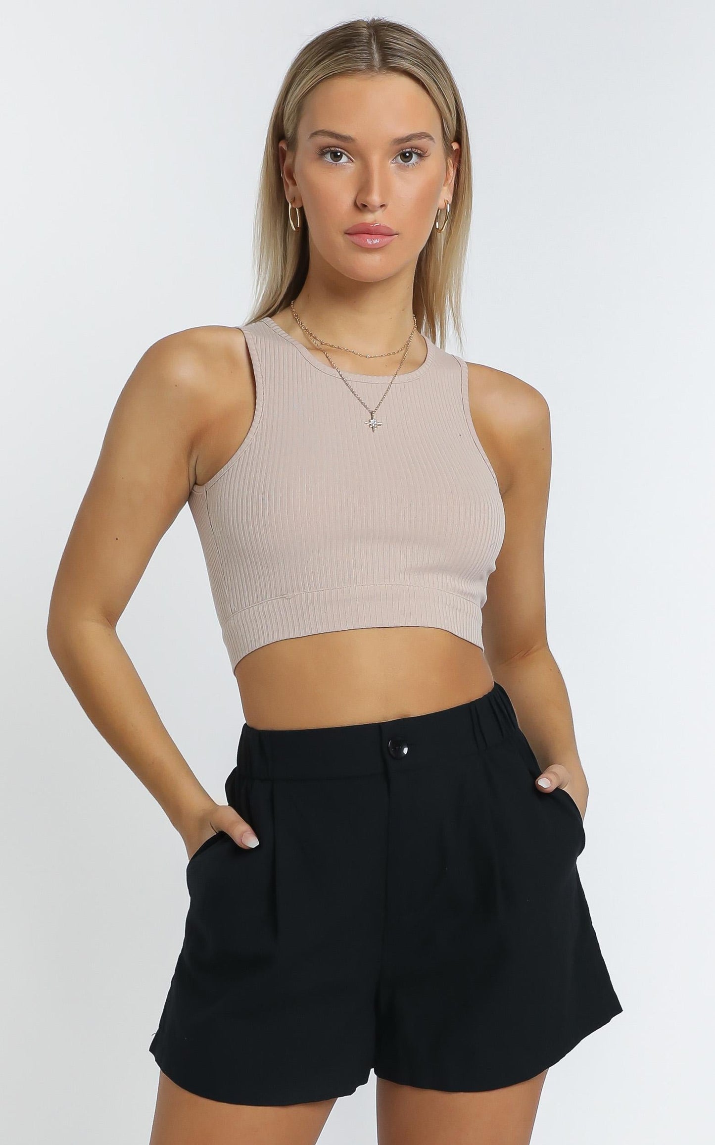 Jaymee Short in Black