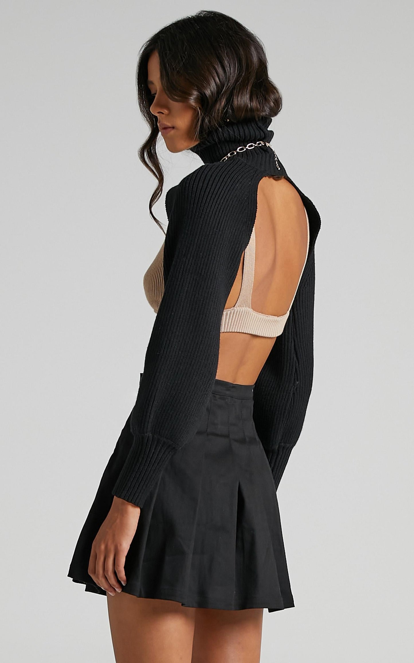Jazzie Knit Jumper in Black