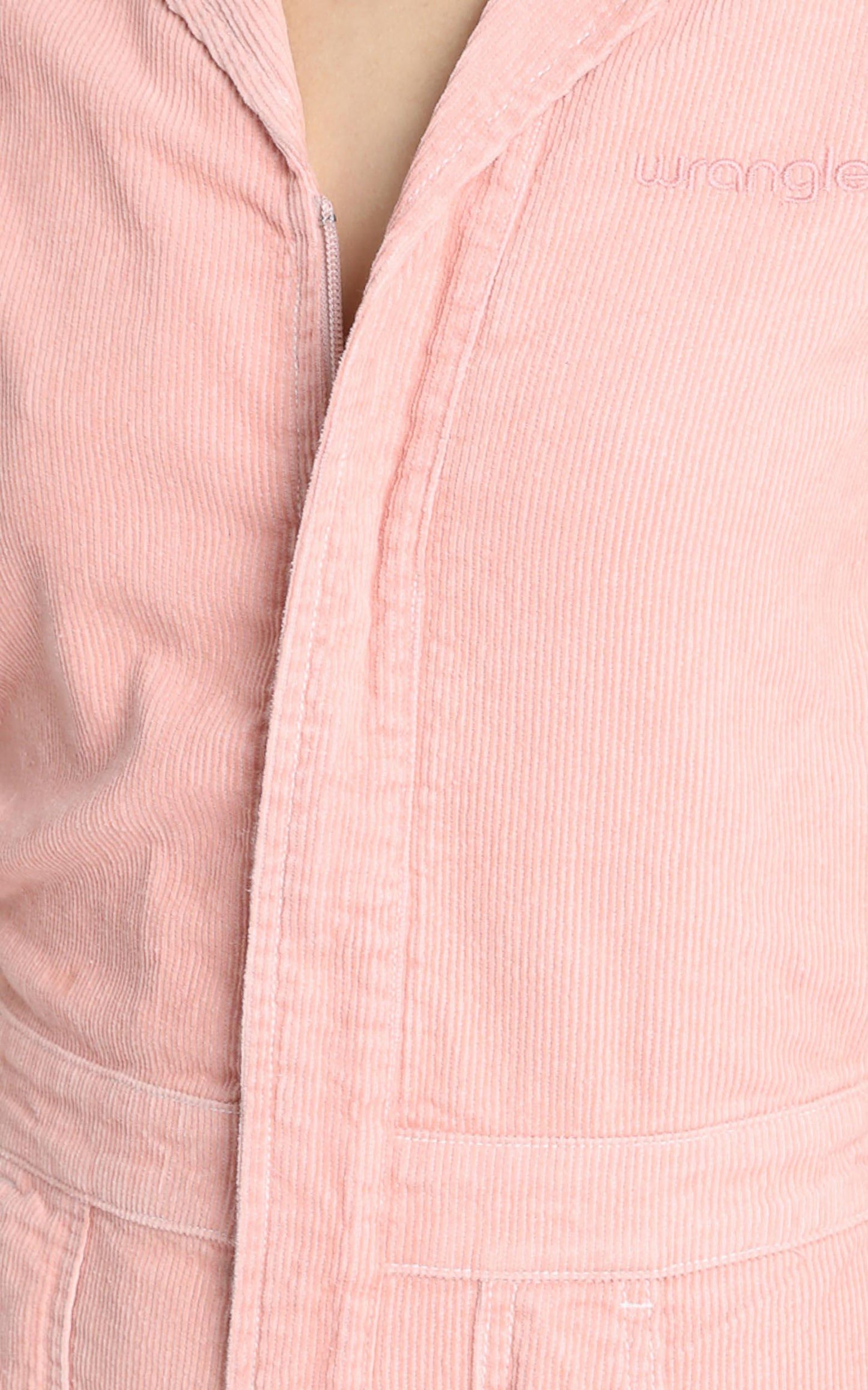Wrangler - Jeanie Romper in Dusty Rose