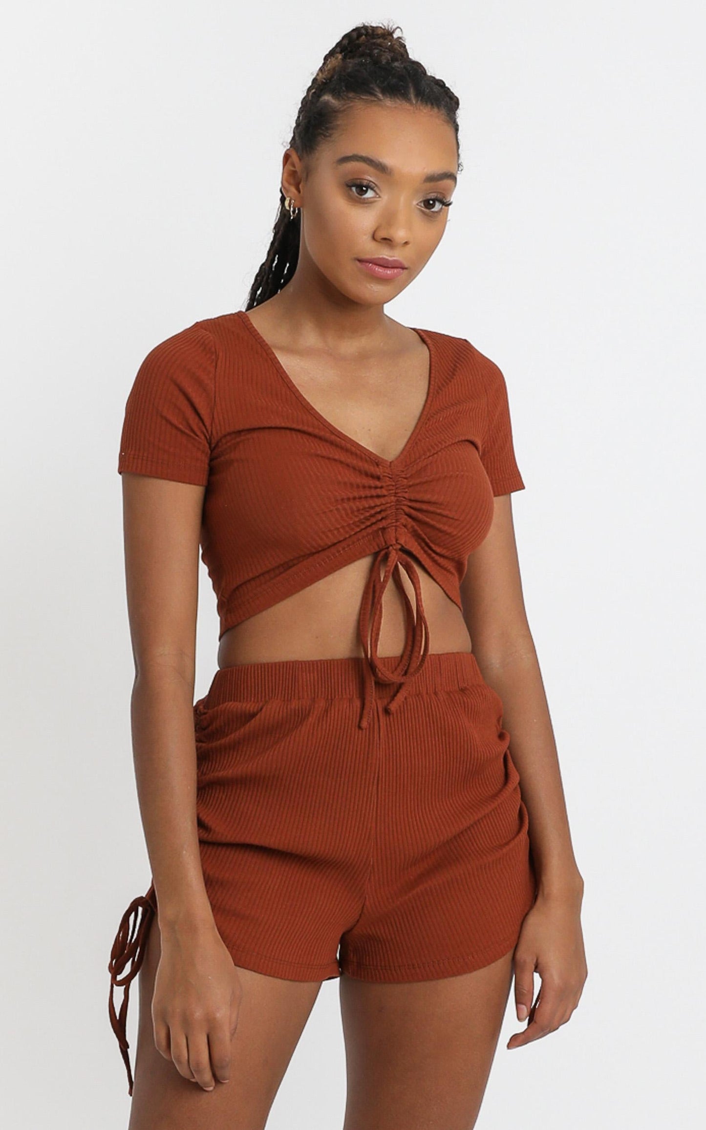Jemila Shorts in Walnut