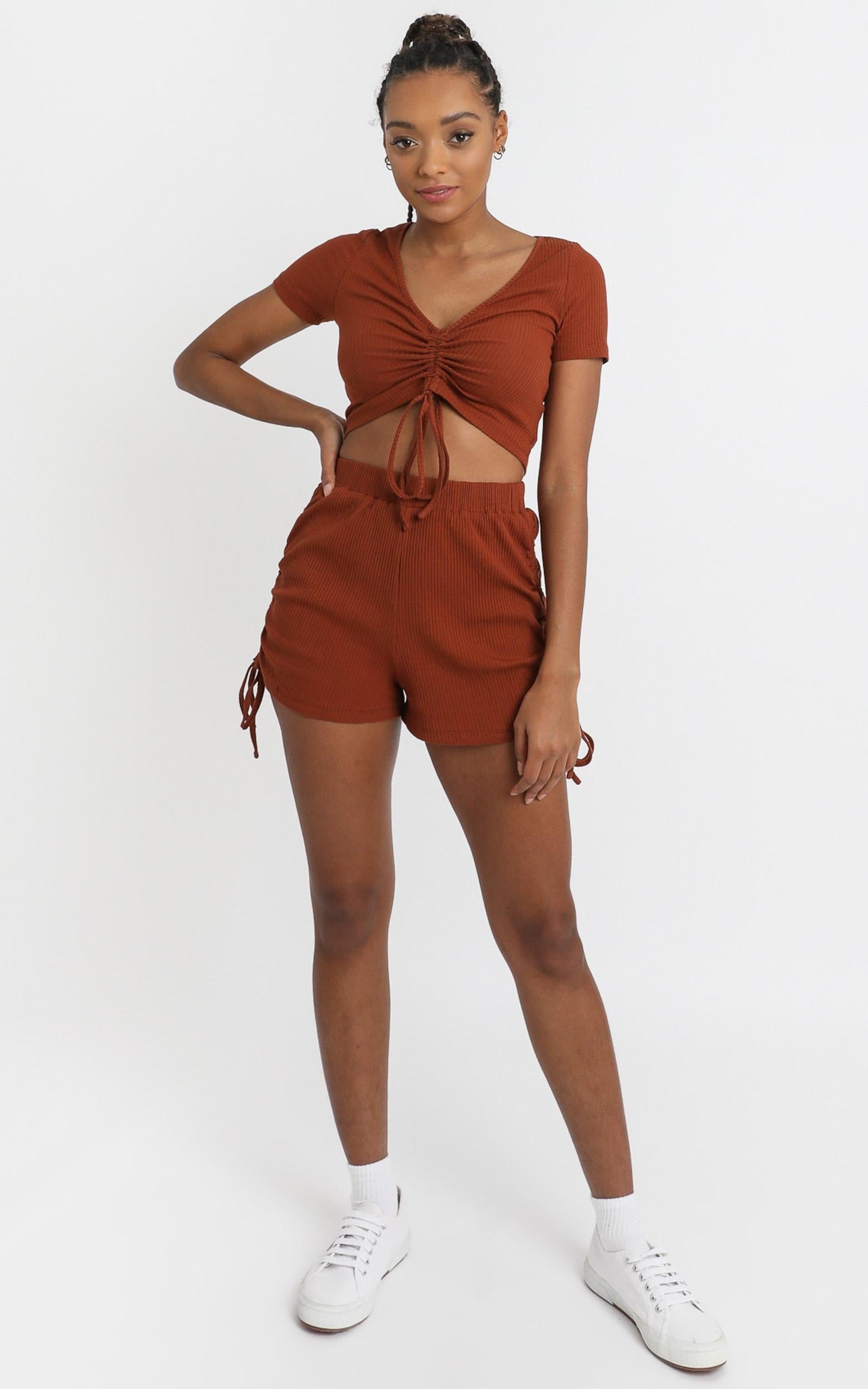 Jemila Shorts in Walnut