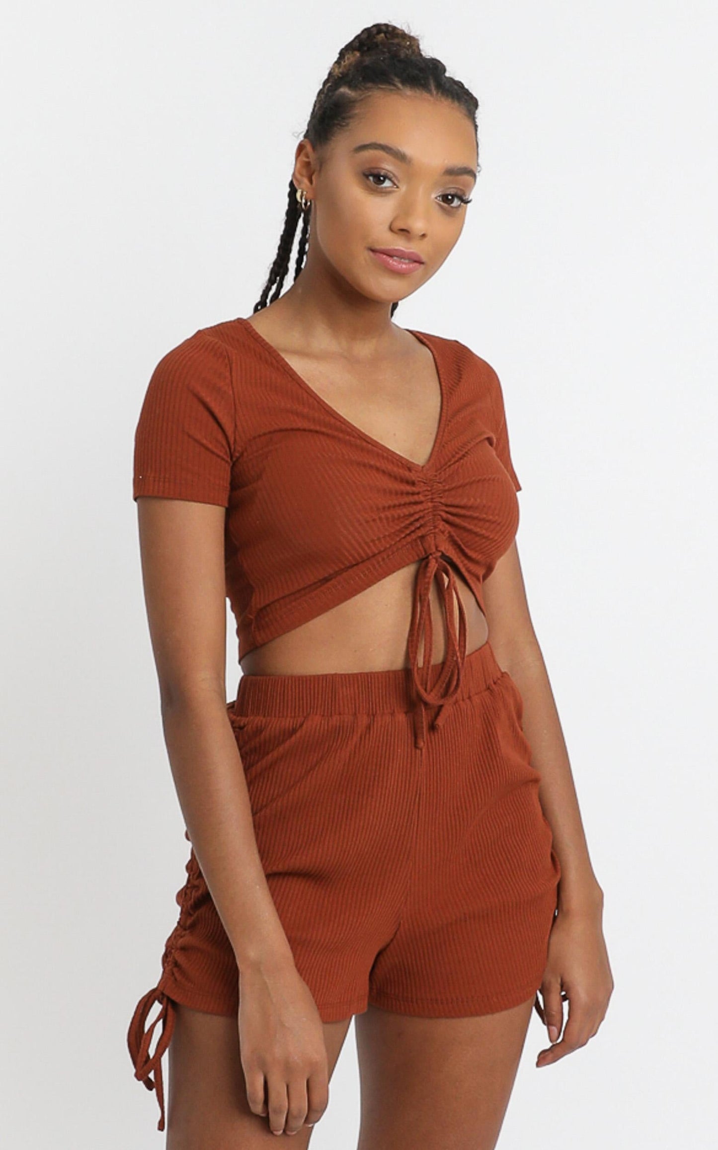 Jemila Shorts in Walnut