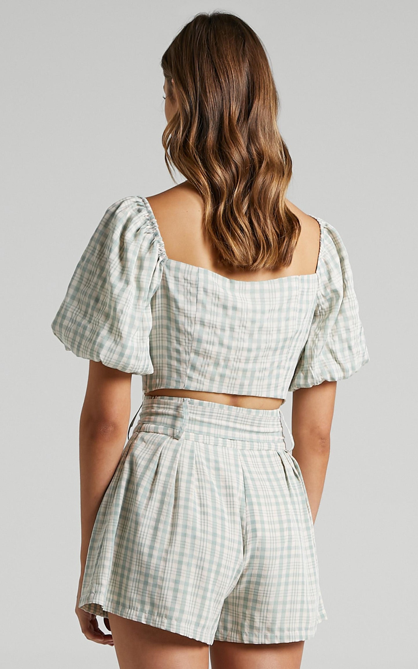Jeyne Shorts in Sage Check