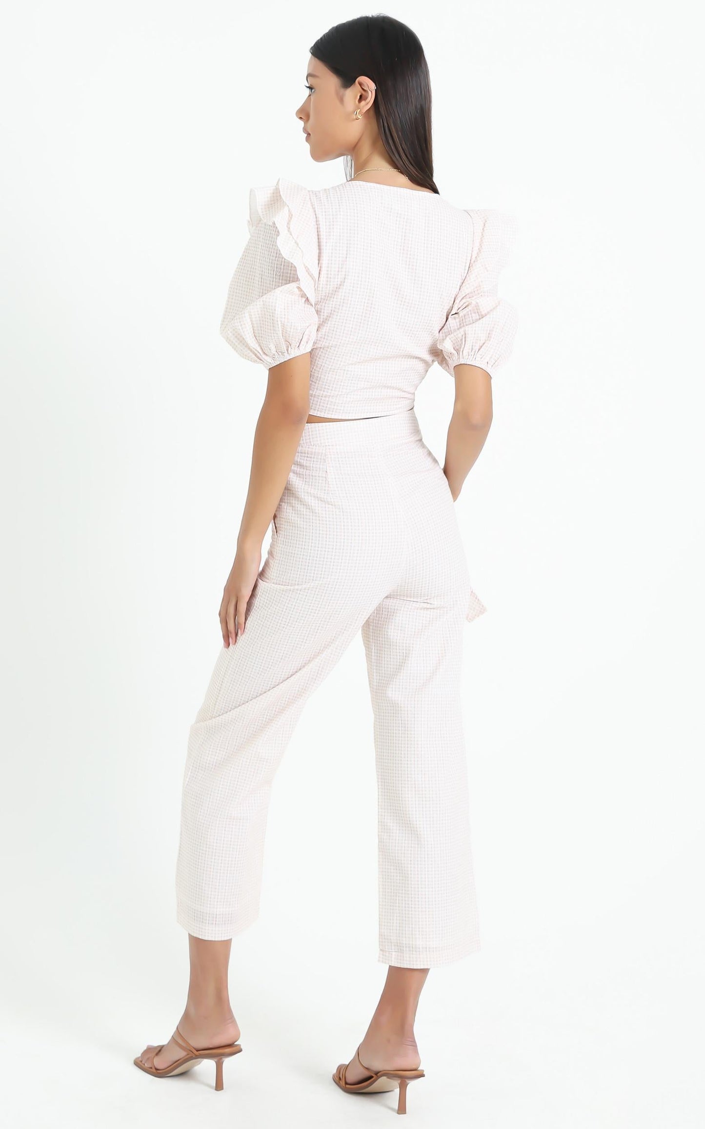 Charlie Holiday - Joelle Pant in Biscuit Gingham