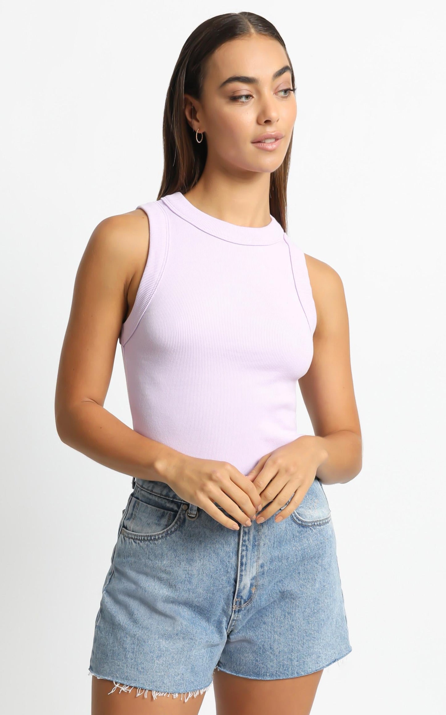 Neuw - Jonesy Singlet in Lilac
