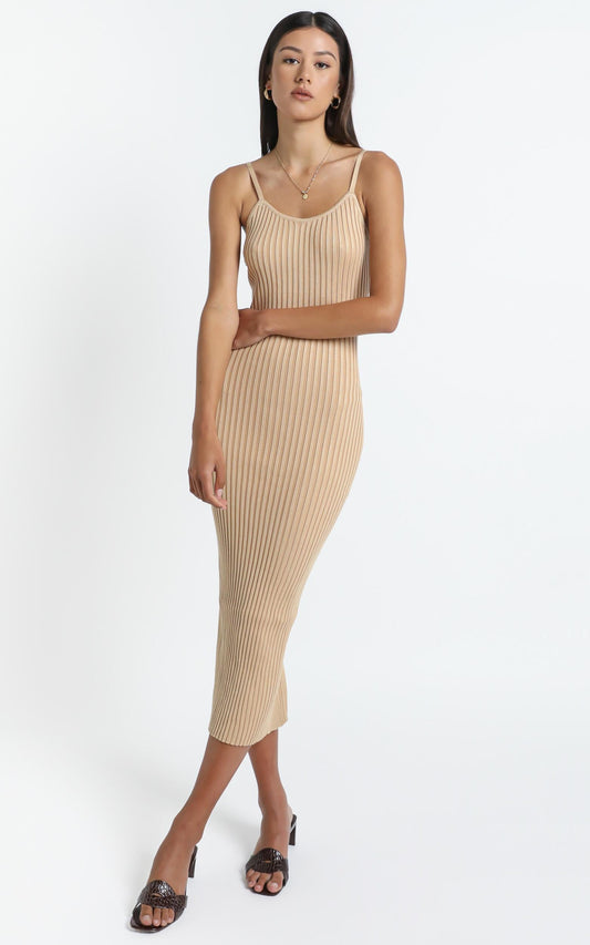 Jovie Dress in Beige