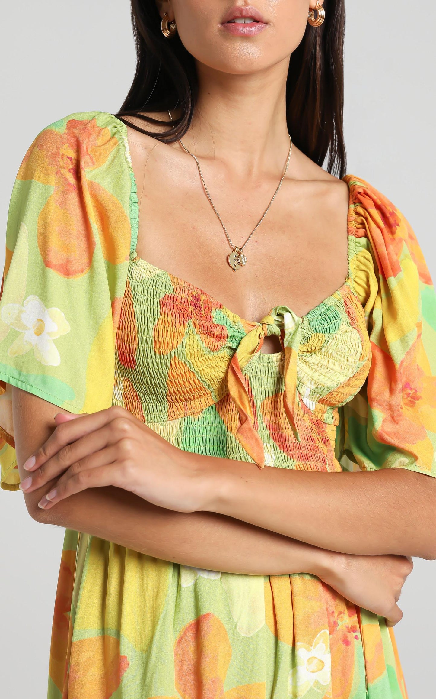 Juan Dress in Tropical Floral