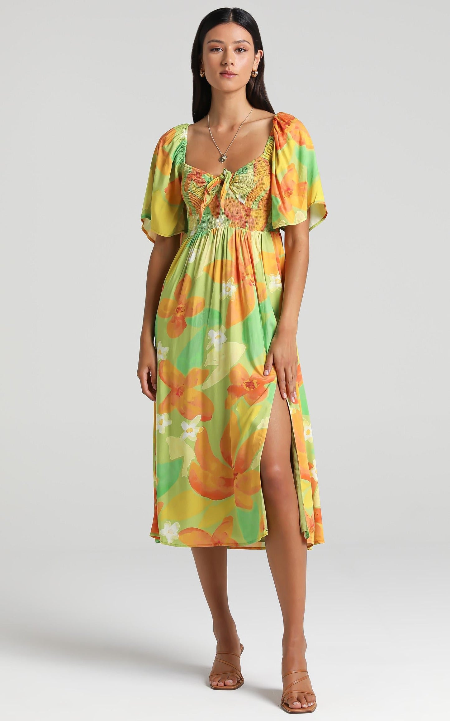 Juan Dress in Tropical Floral