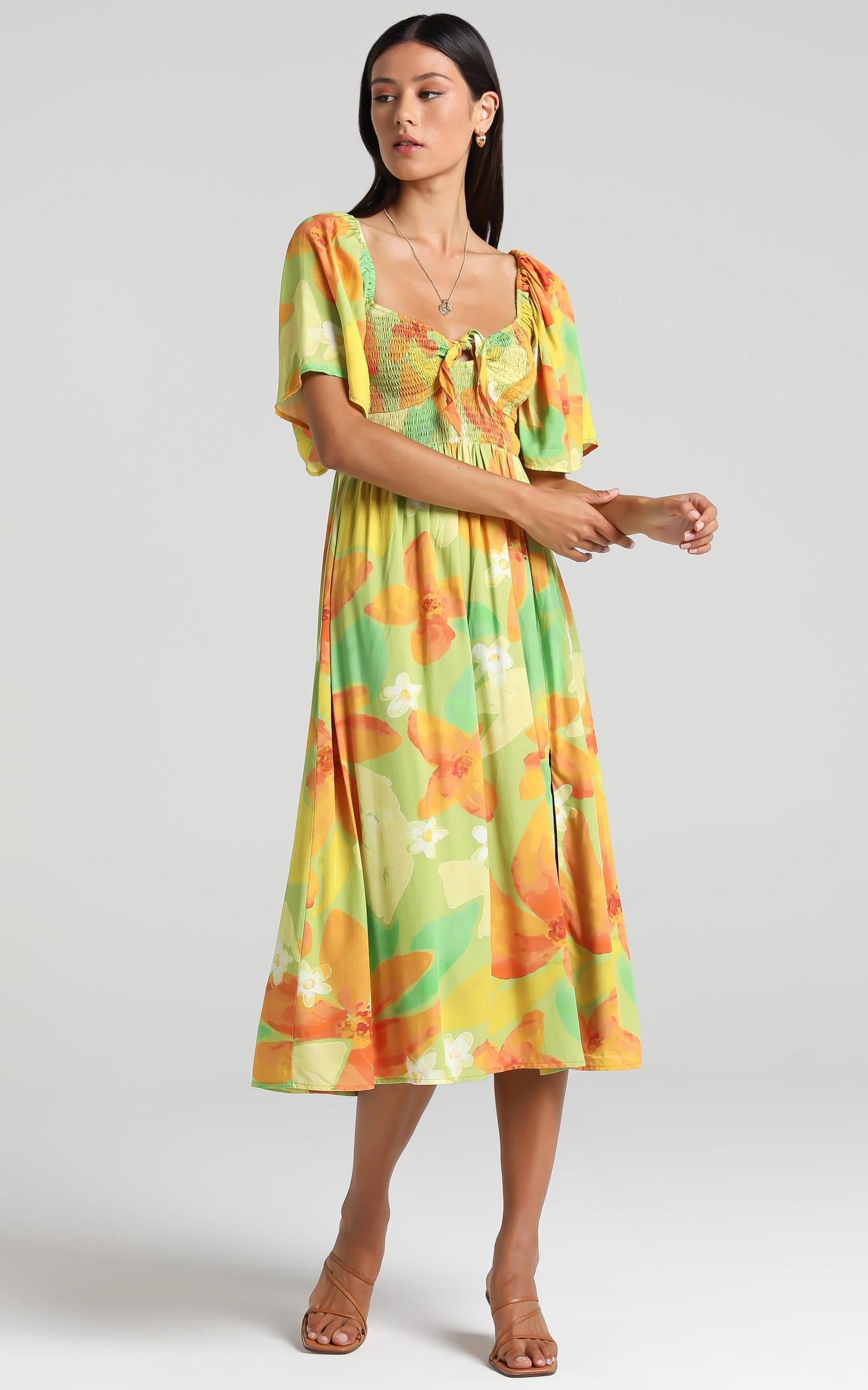 Juan Dress in Tropical Floral