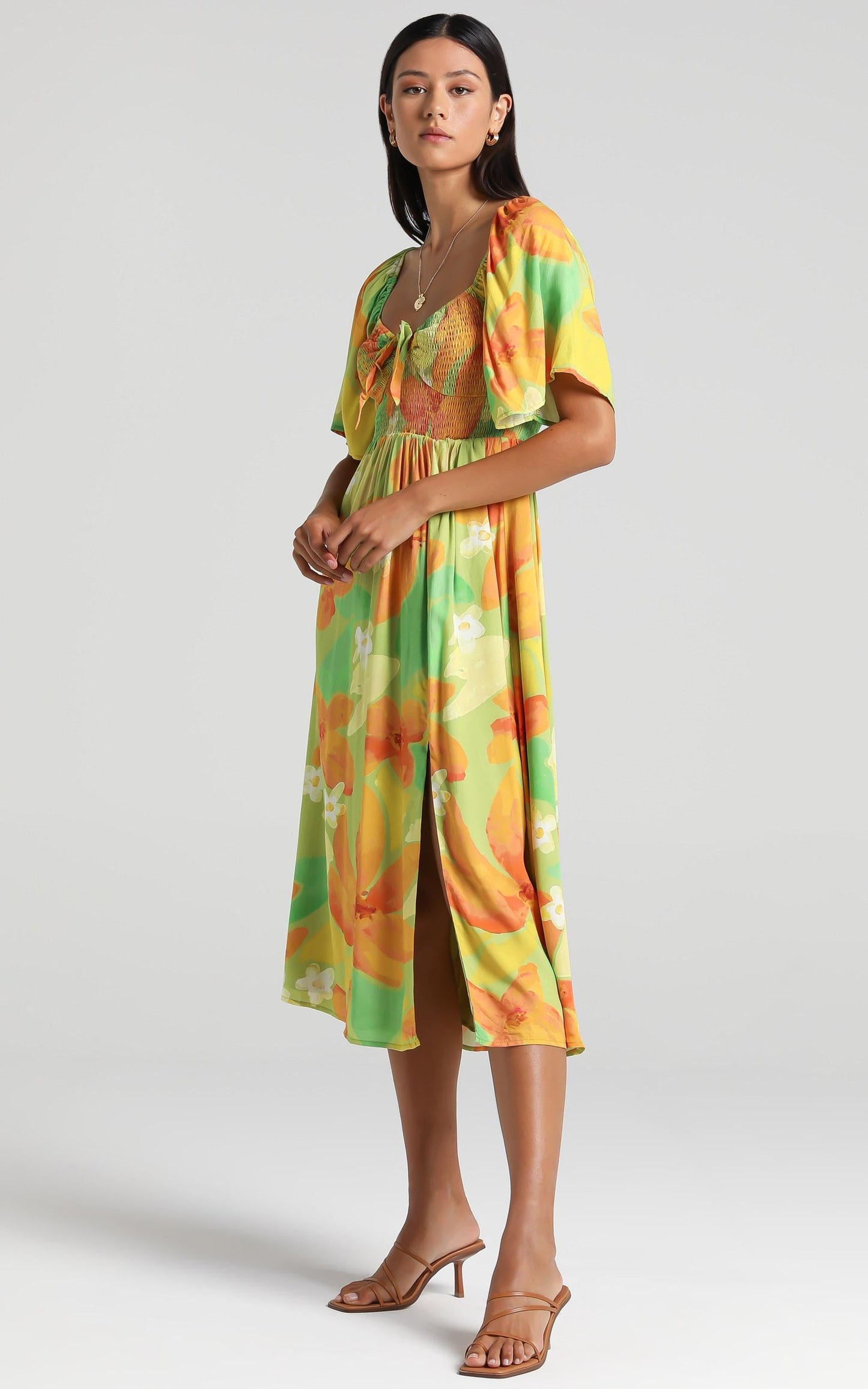 Juan Dress in Tropical Floral