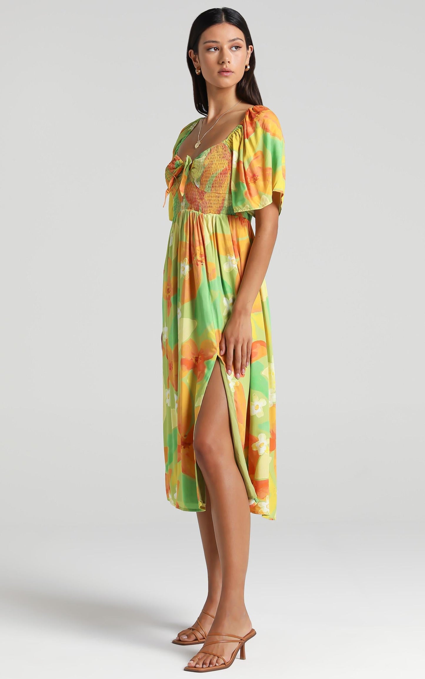 Juan Dress in Tropical Floral