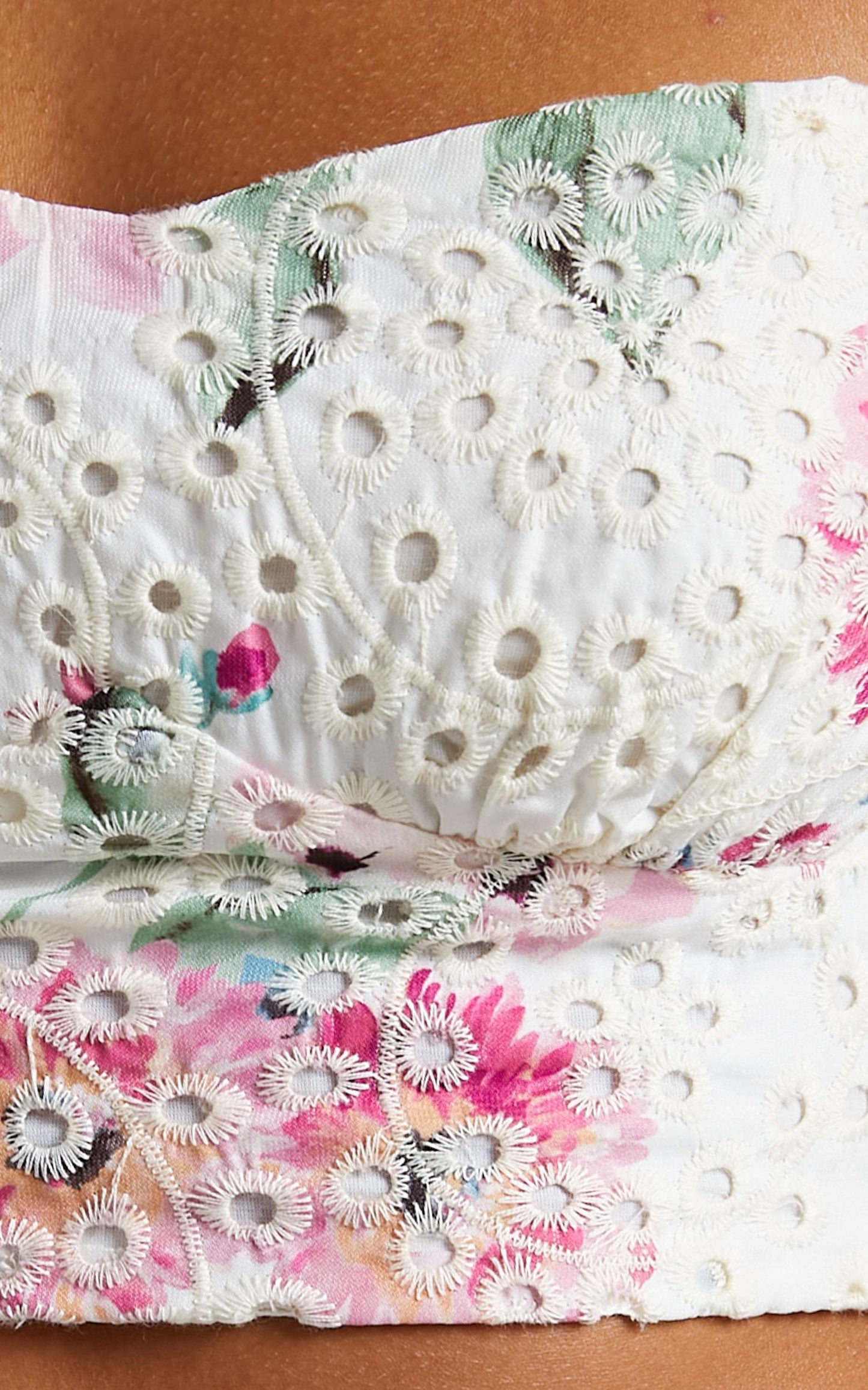 Junee Top in White Floral
