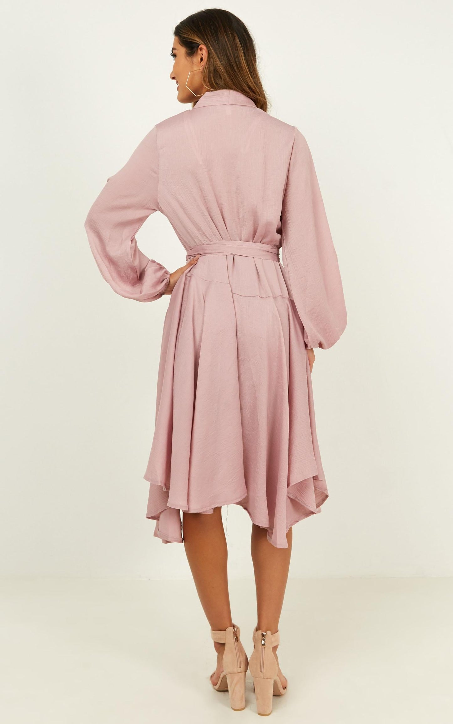 Just A Second Dress In Blush