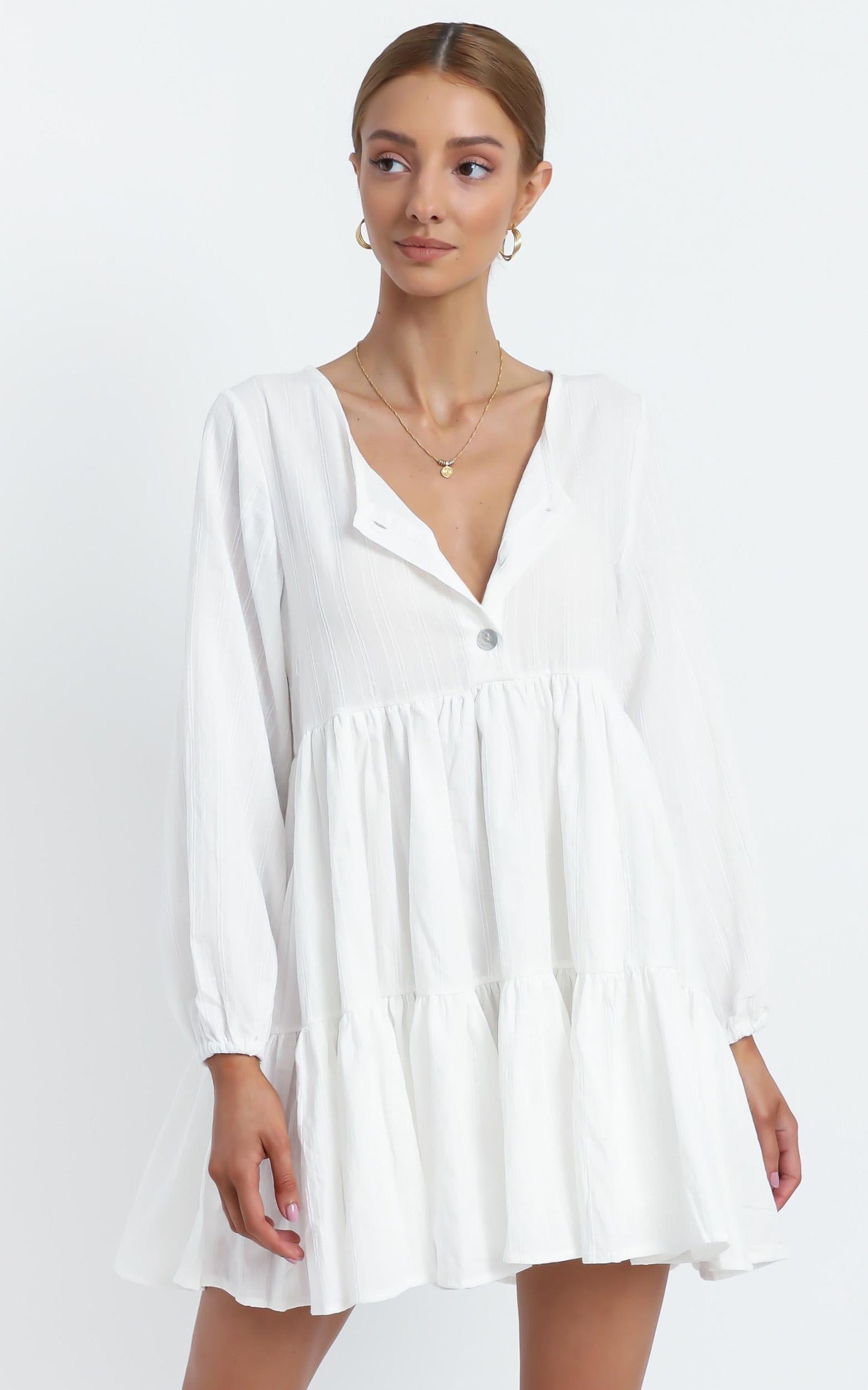 Justine Dress in White