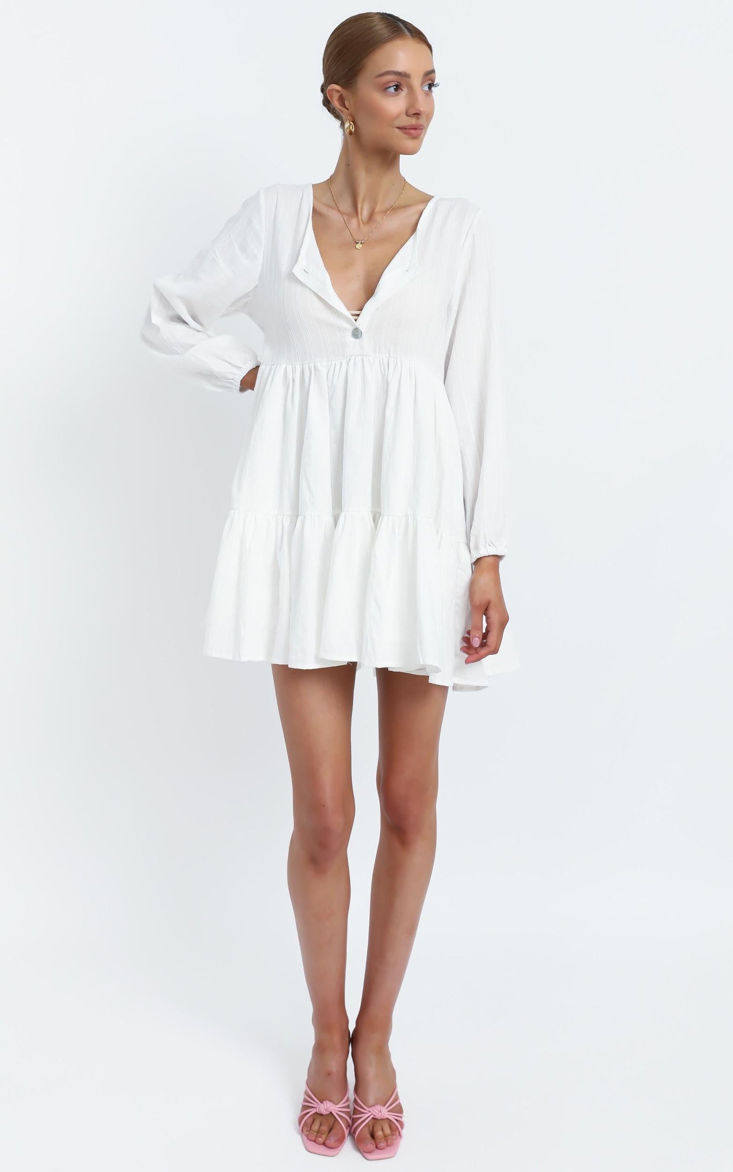 Justine Dress in White