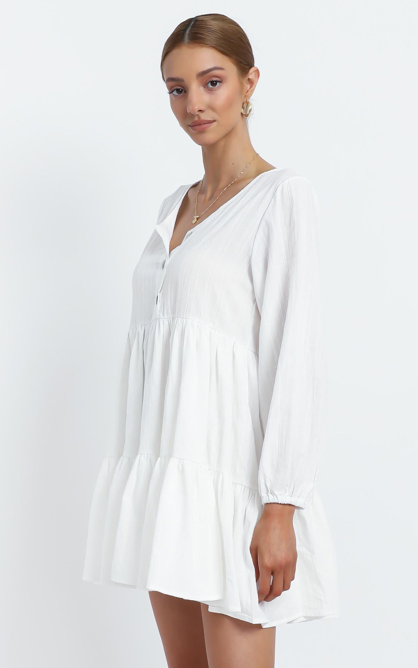 Justine Dress in White